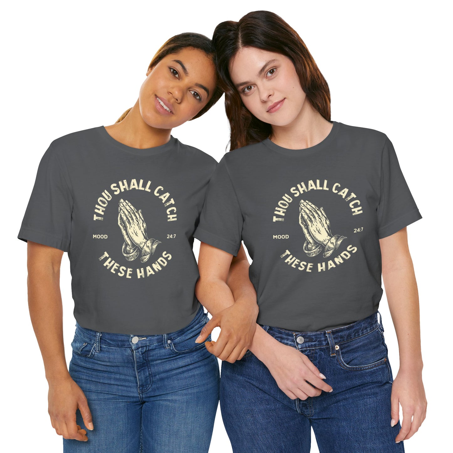 Thou Shall Catch These Hands Unisex Jersey Short Sleeve Tee