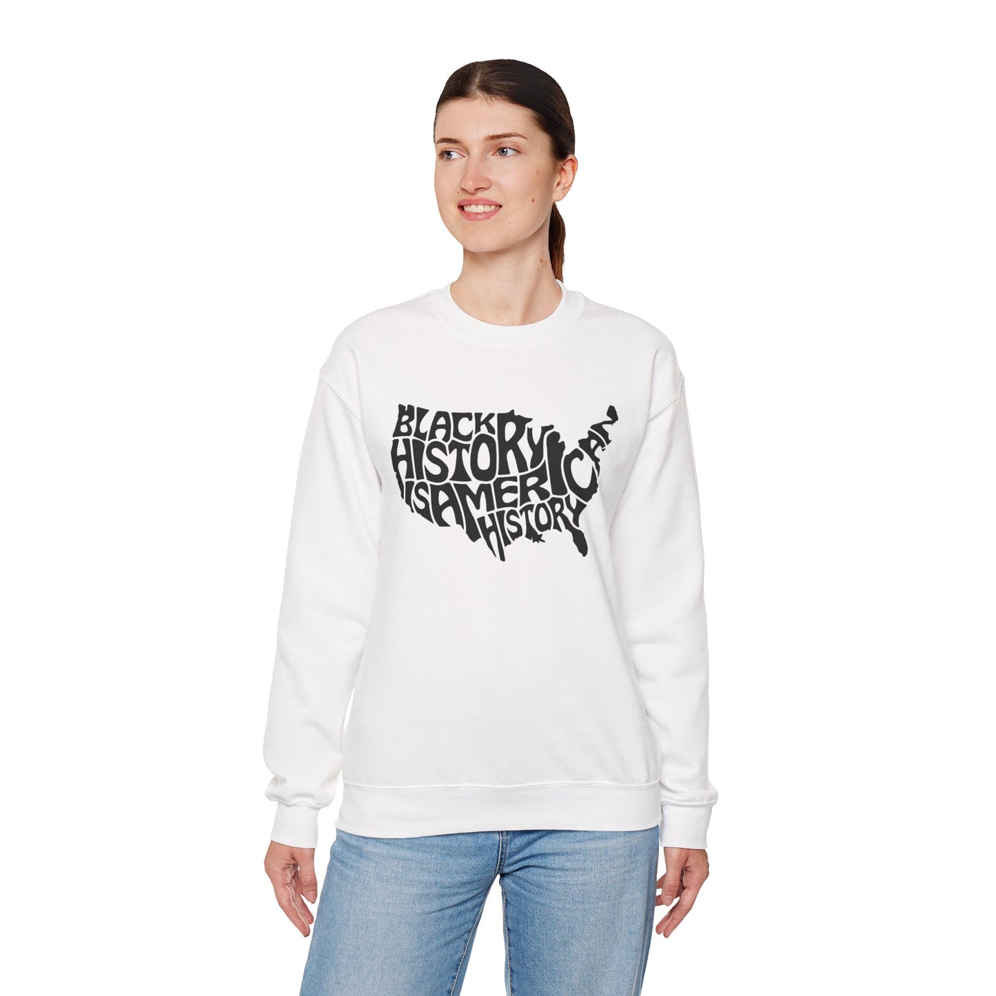Black History Unisex Heavy Blend™ Crewneck Sweatshirt