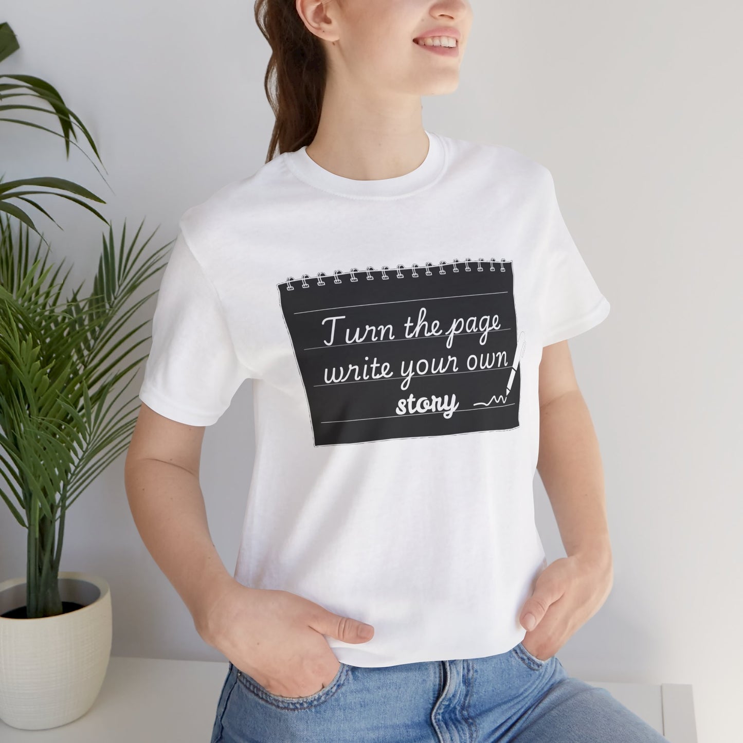 Turn the Page And Write Your Story Unisex Softstyle T-Shirt