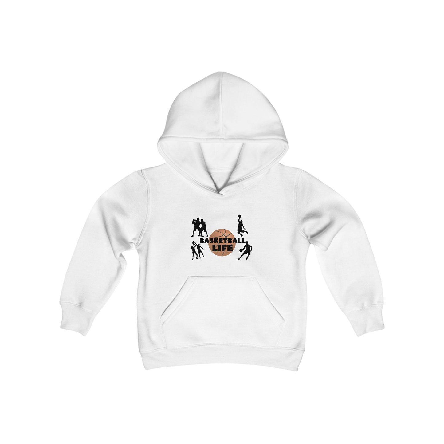 Kids Basketball Life Heavy Blend Hooded Sweatshirt