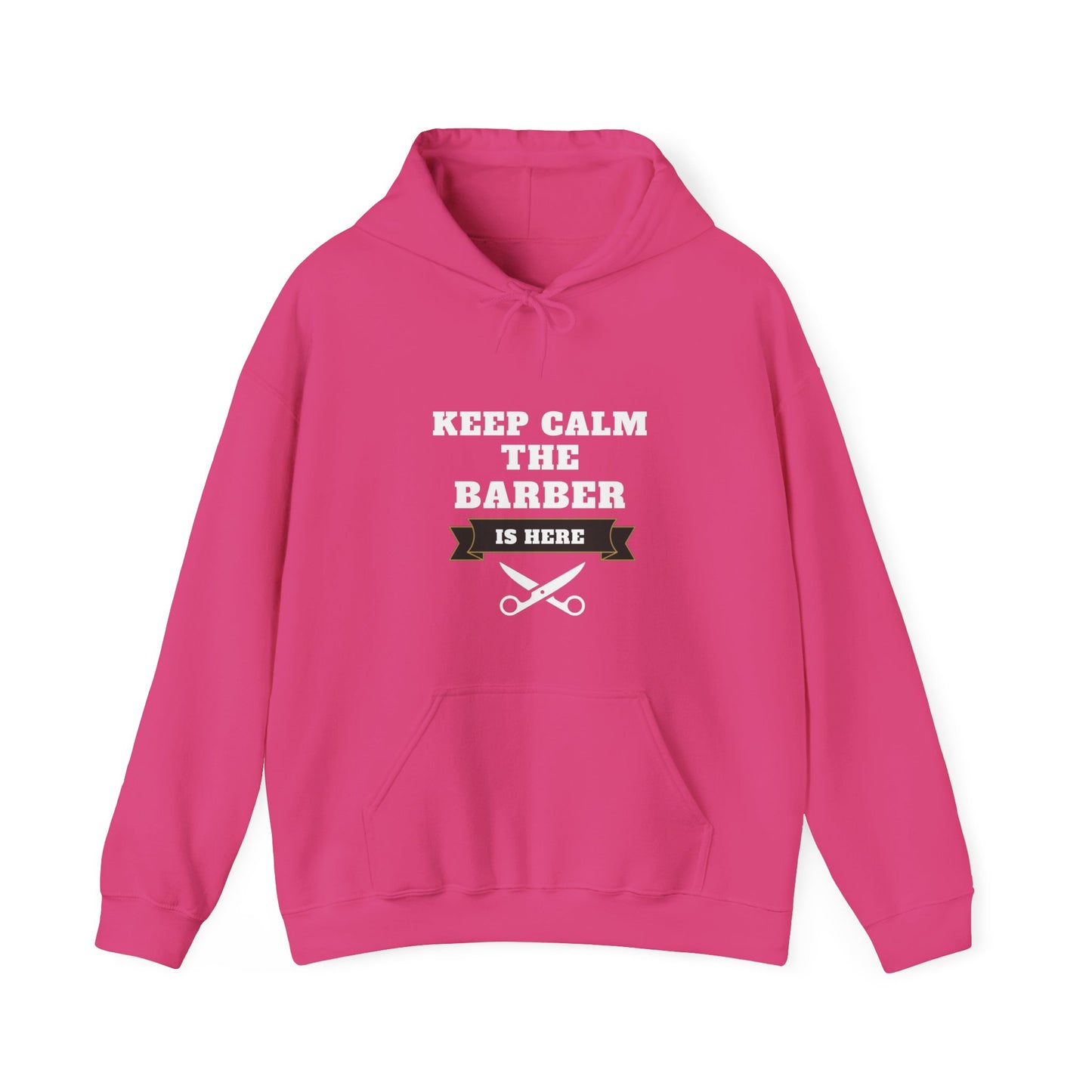 Barber/ Keep Calm The Barber Is Here Unisex Heavy Blend™ Hooded Sweatshirt