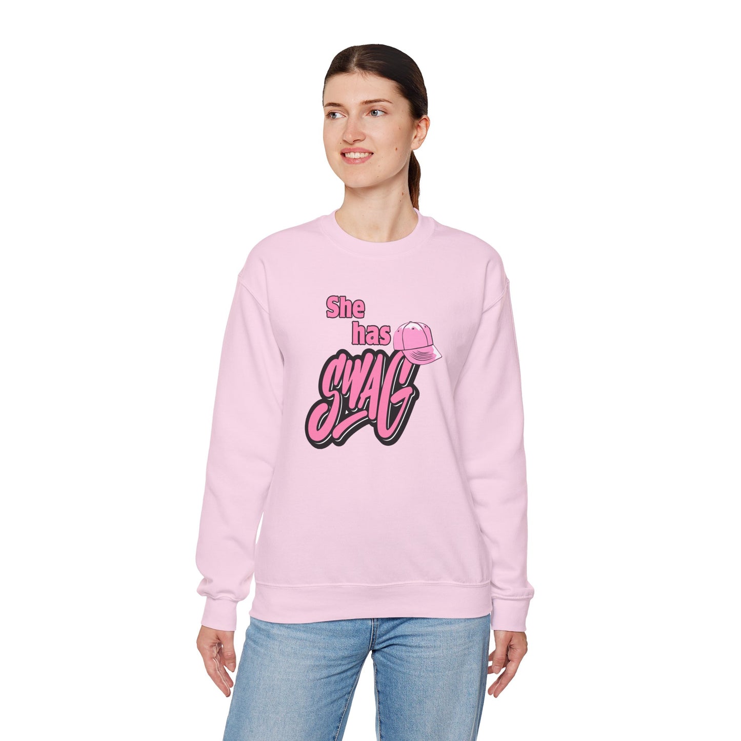 She Has Swag Unisex Heavy Blend™ Crewneck Sweatshirt