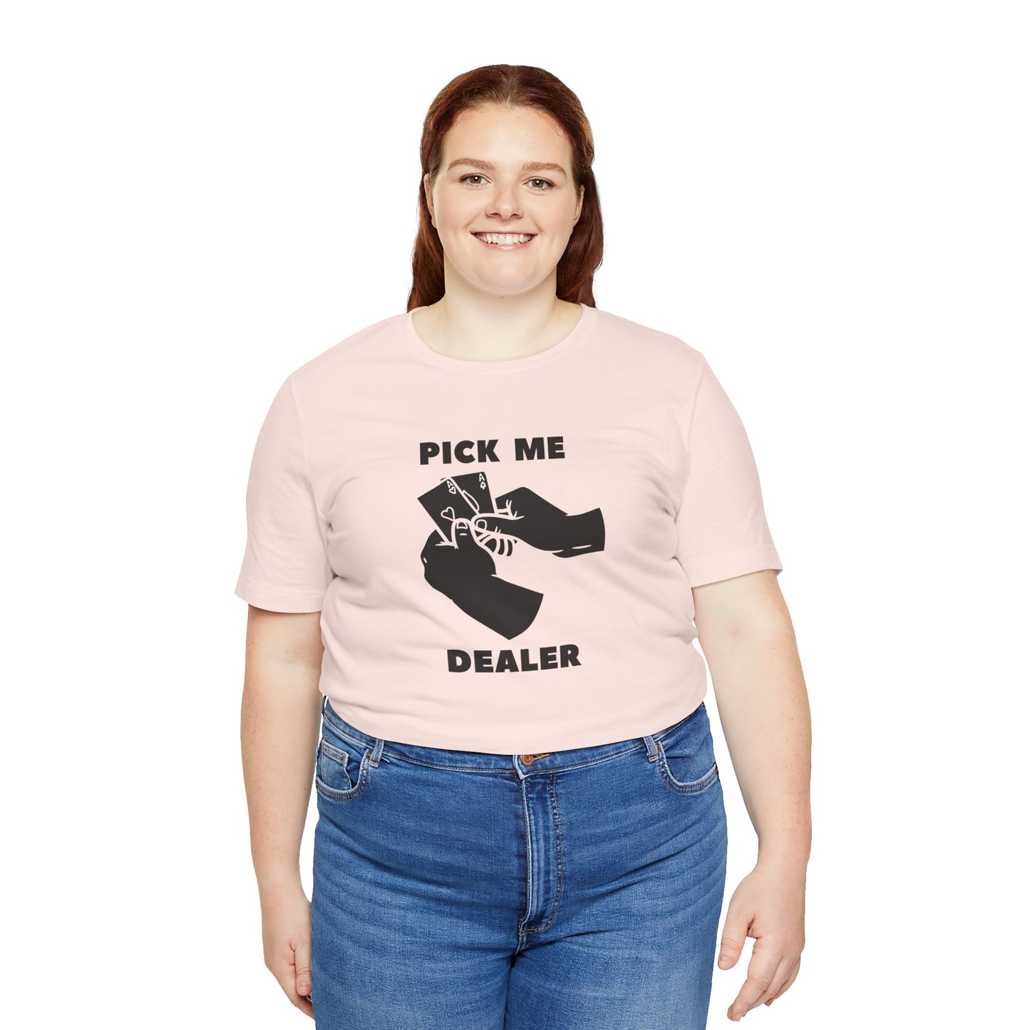 Poker/ Pick Me Dealer Unisex Jersey Short Sleeve Tee