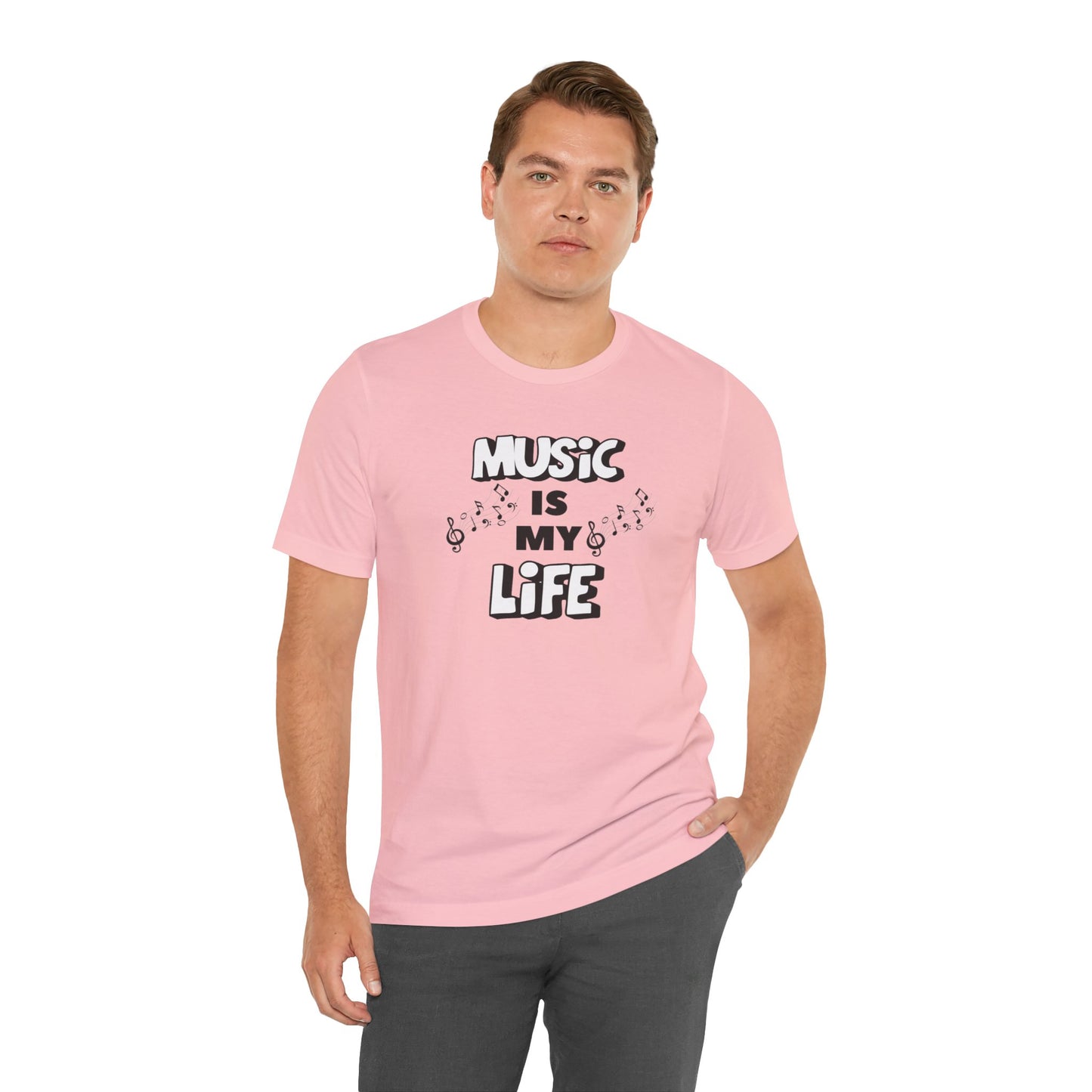 Music is My Life Unisex Jersey Short Sleeve Tee