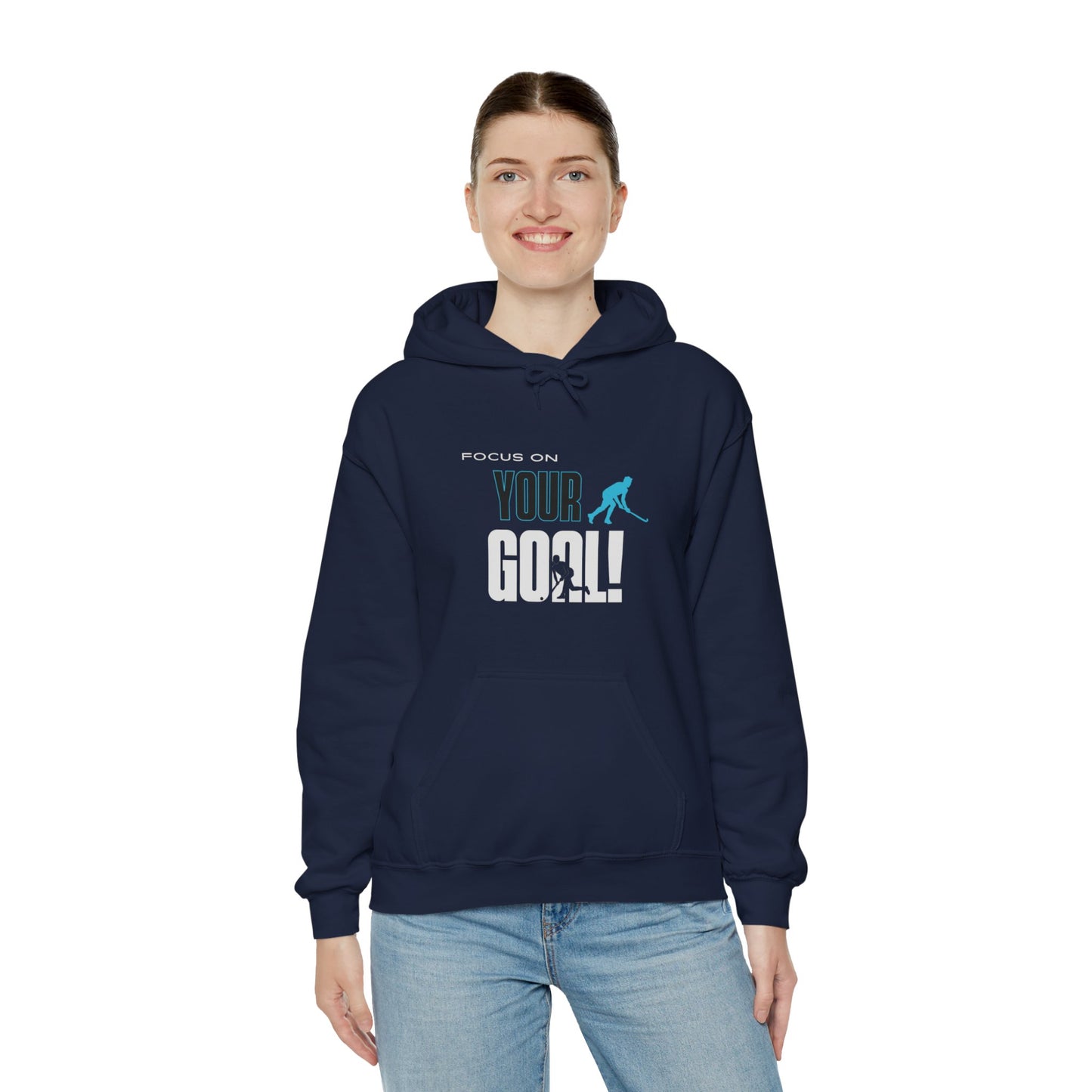 Focus On Your Goal Unisex Heavy Blend™ Hooded Sweatshirt