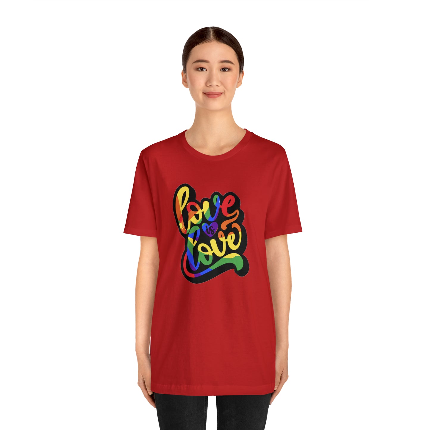 Love Is Love Unisex Jersey Short Sleeve Tee