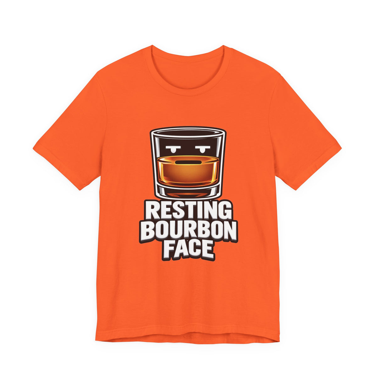 Resting Bourbon Face Unisex Jersey Short Sleeve Tee