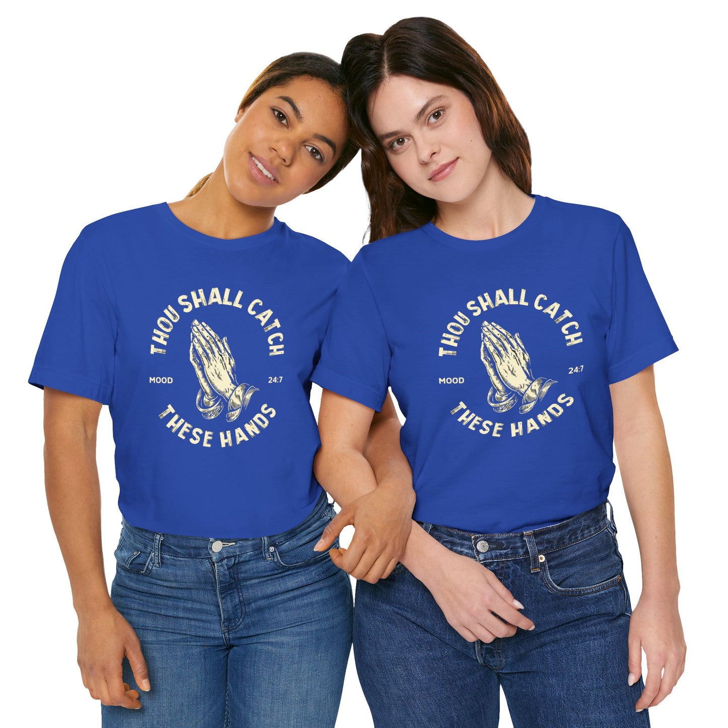 Thou Shall Catch These Hands Unisex Jersey Short Sleeve Tee