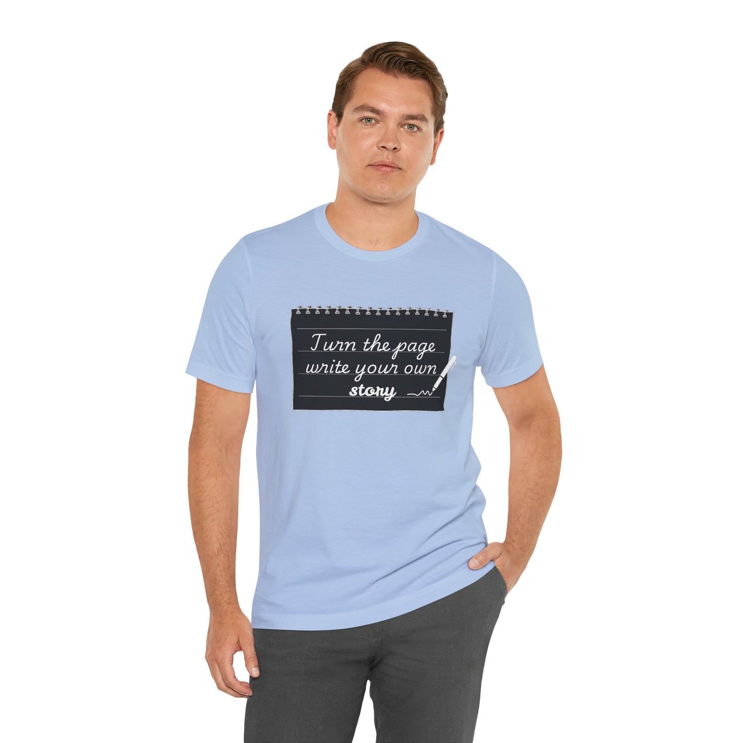 Turn the Page And Write Your Story Unisex Softstyle T-Shirt