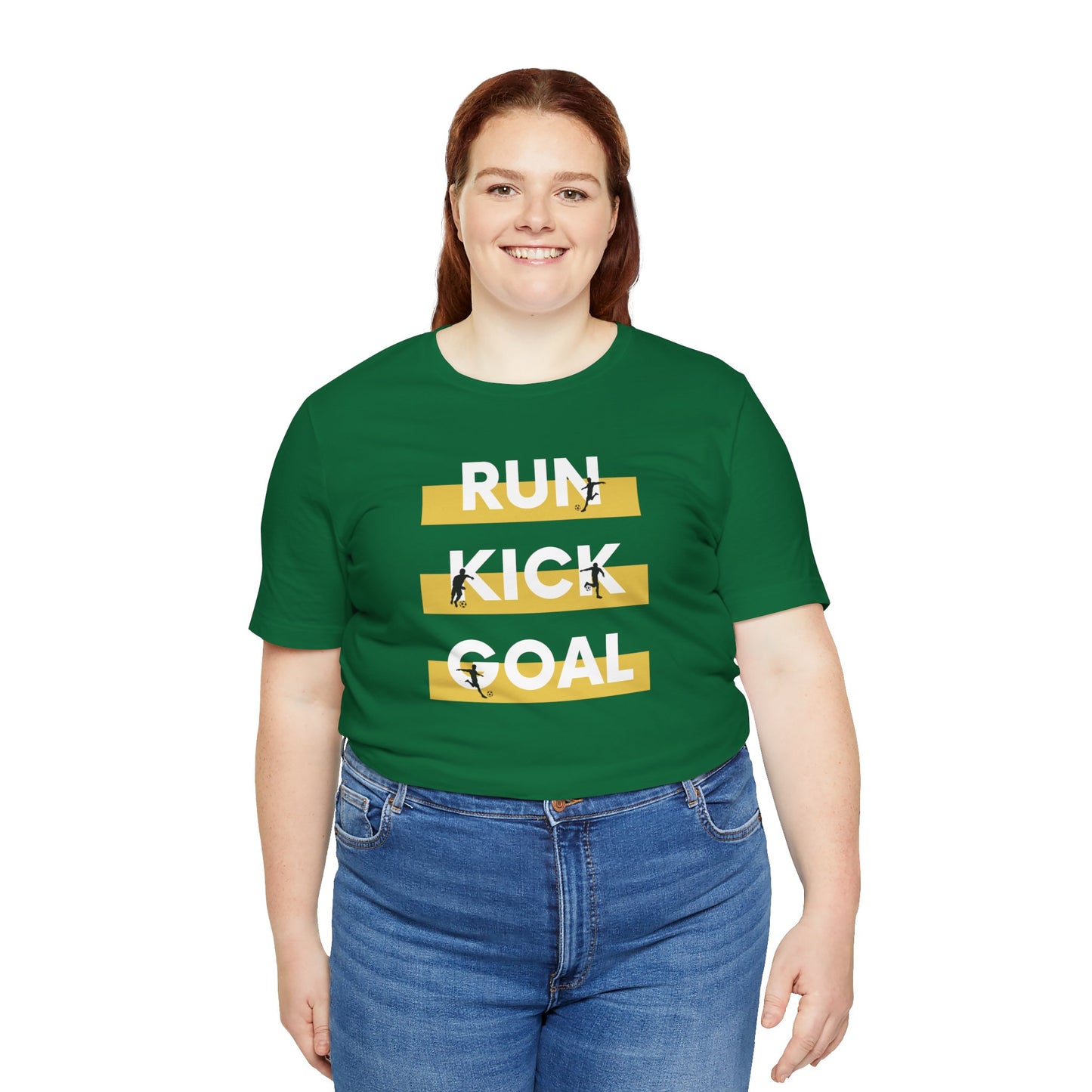 Soccer\ Run Kick Goal Unisex Jersey Short Sleeve Tee