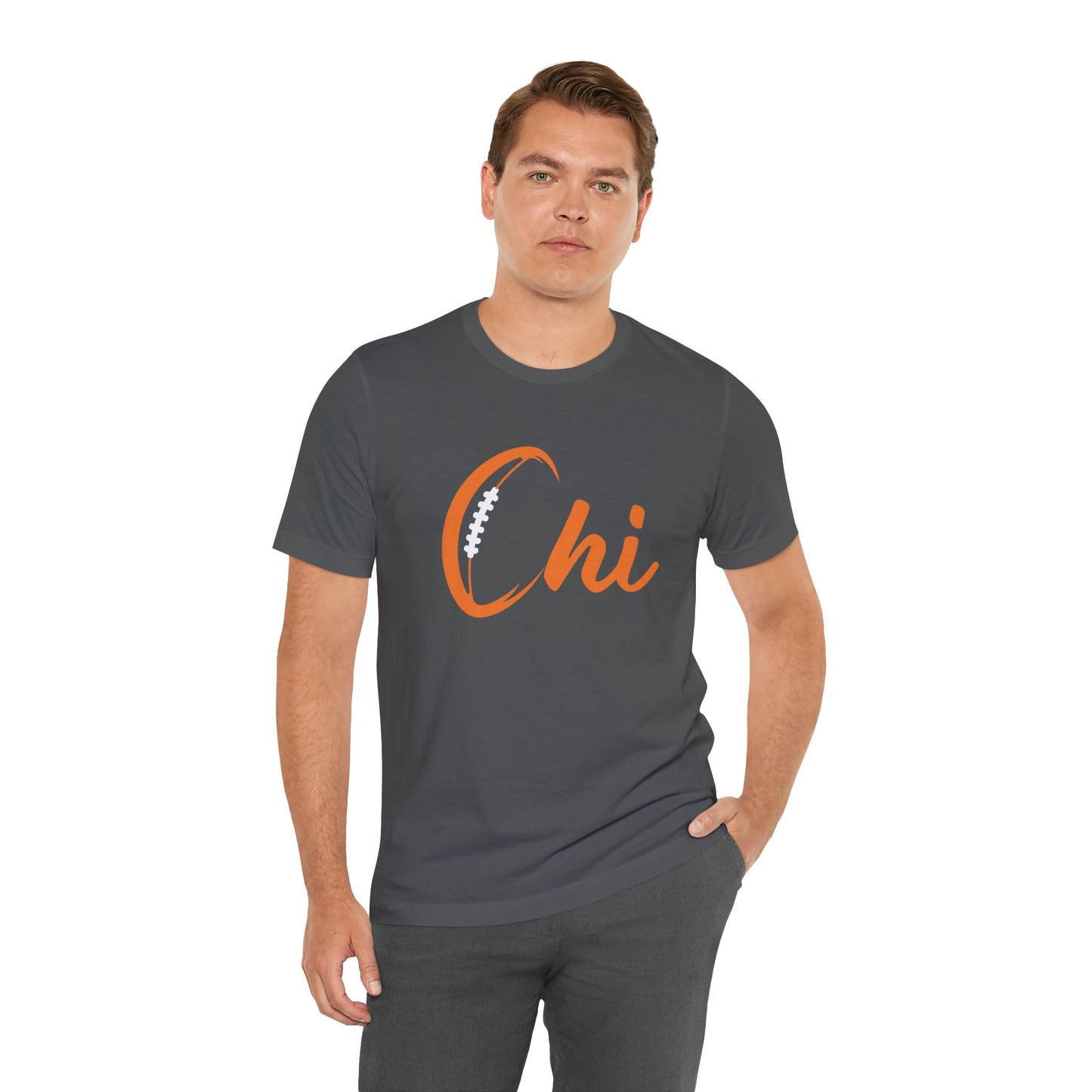 Chi Football/ Orange Unisex Jersey Short Sleeve Tee