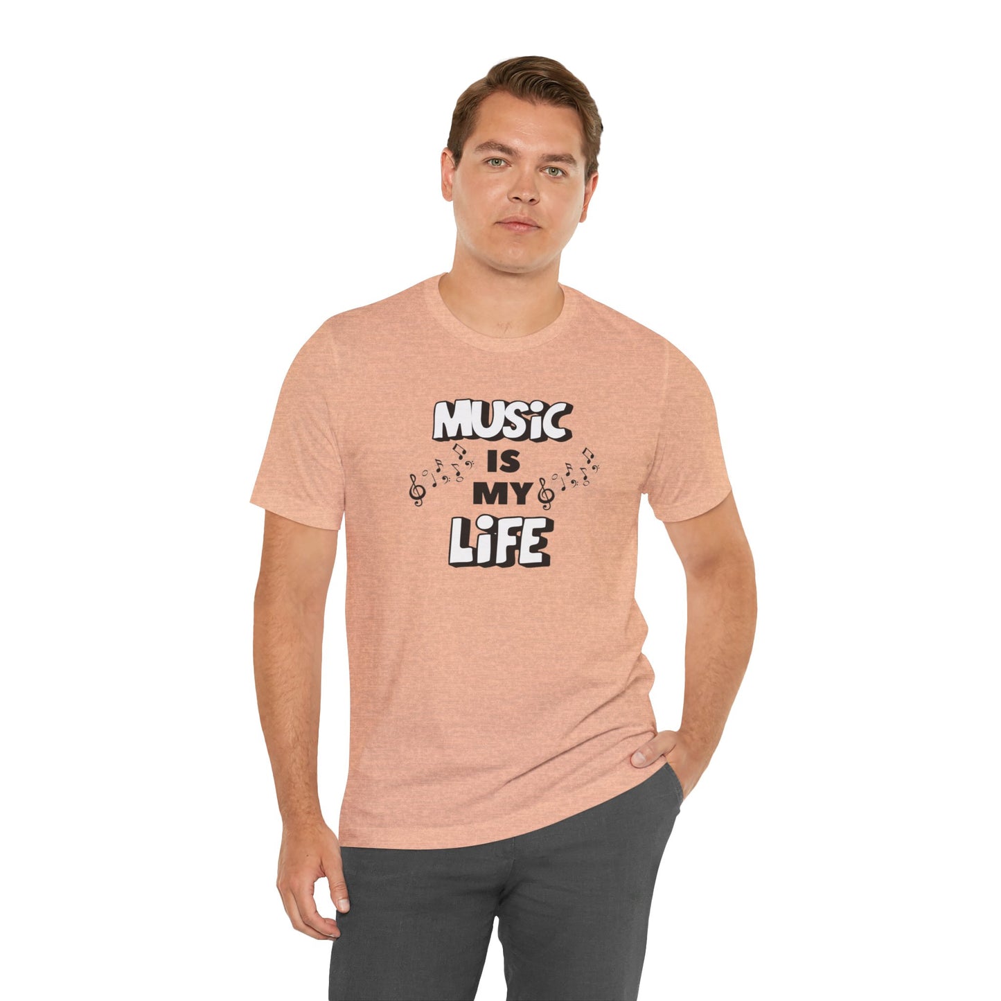 Music is My Life Unisex Jersey Short Sleeve Tee