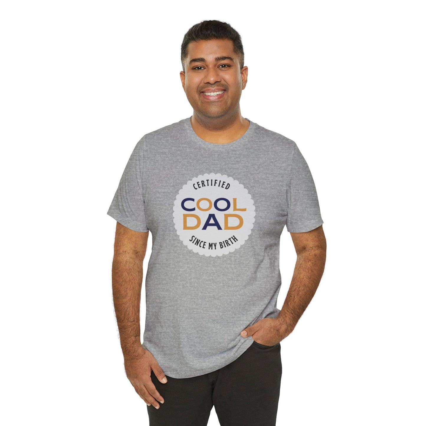 Certified Cool Dad Unisex Jersey Short Sleeve Tee