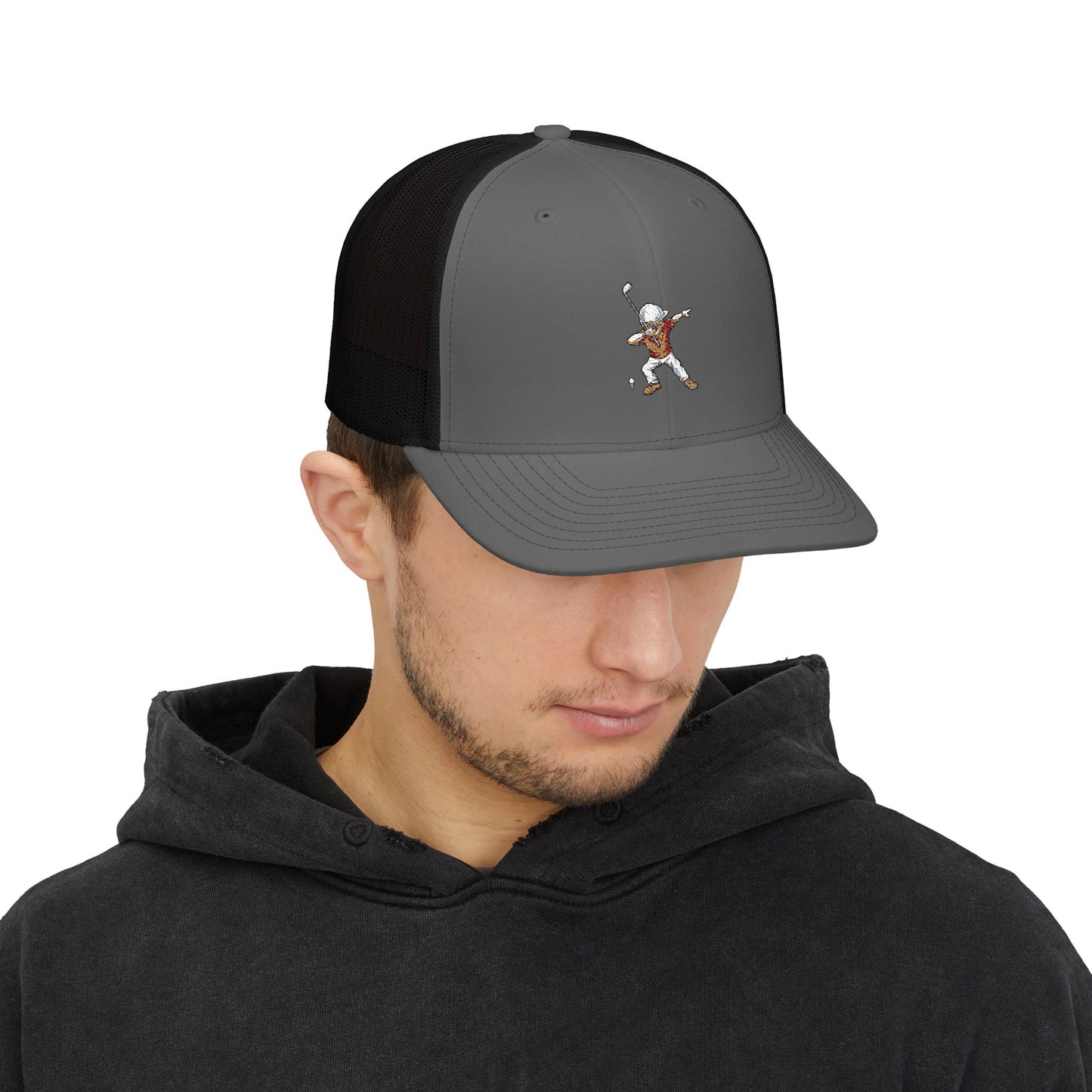 Golf Guy Snapback Trucker Cap (Embroidery)