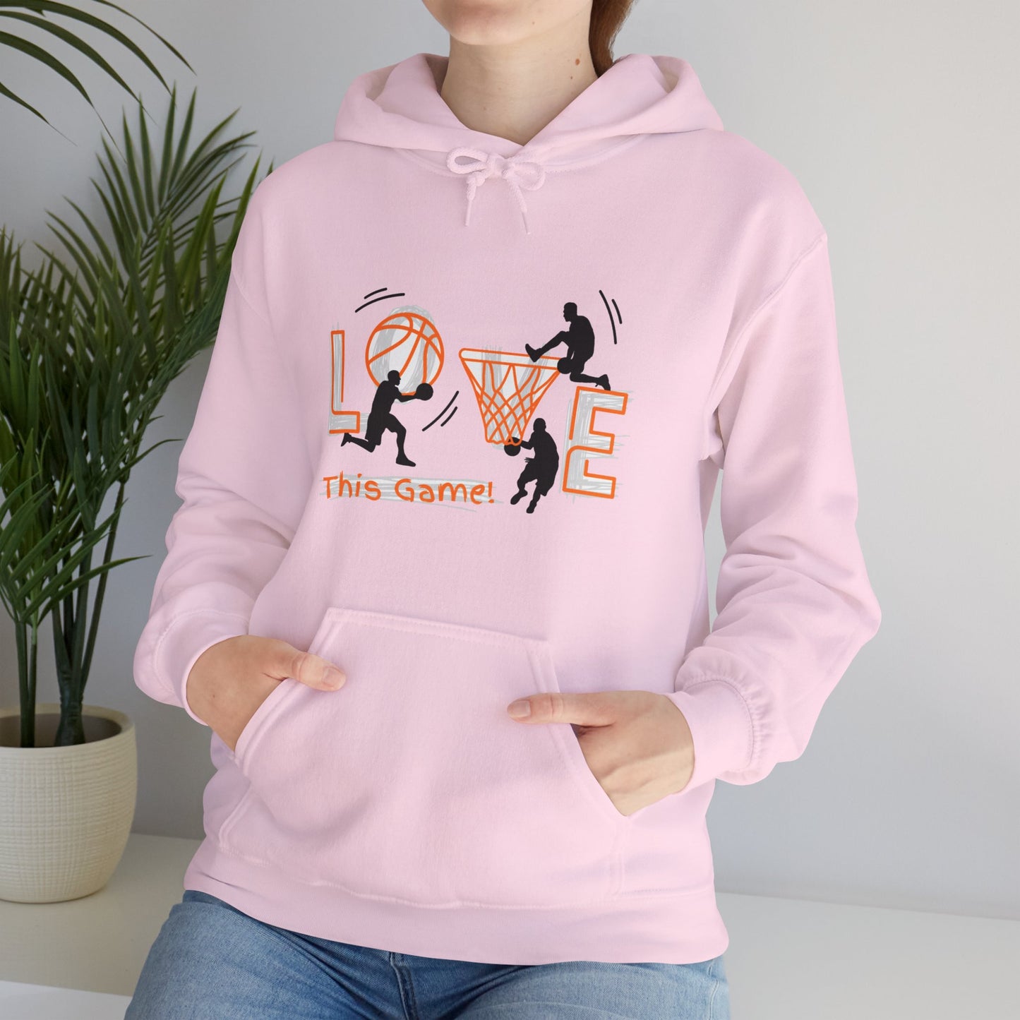 Basketball Love the Game Unisex Heavy Blend™ Hooded Sweatshirt