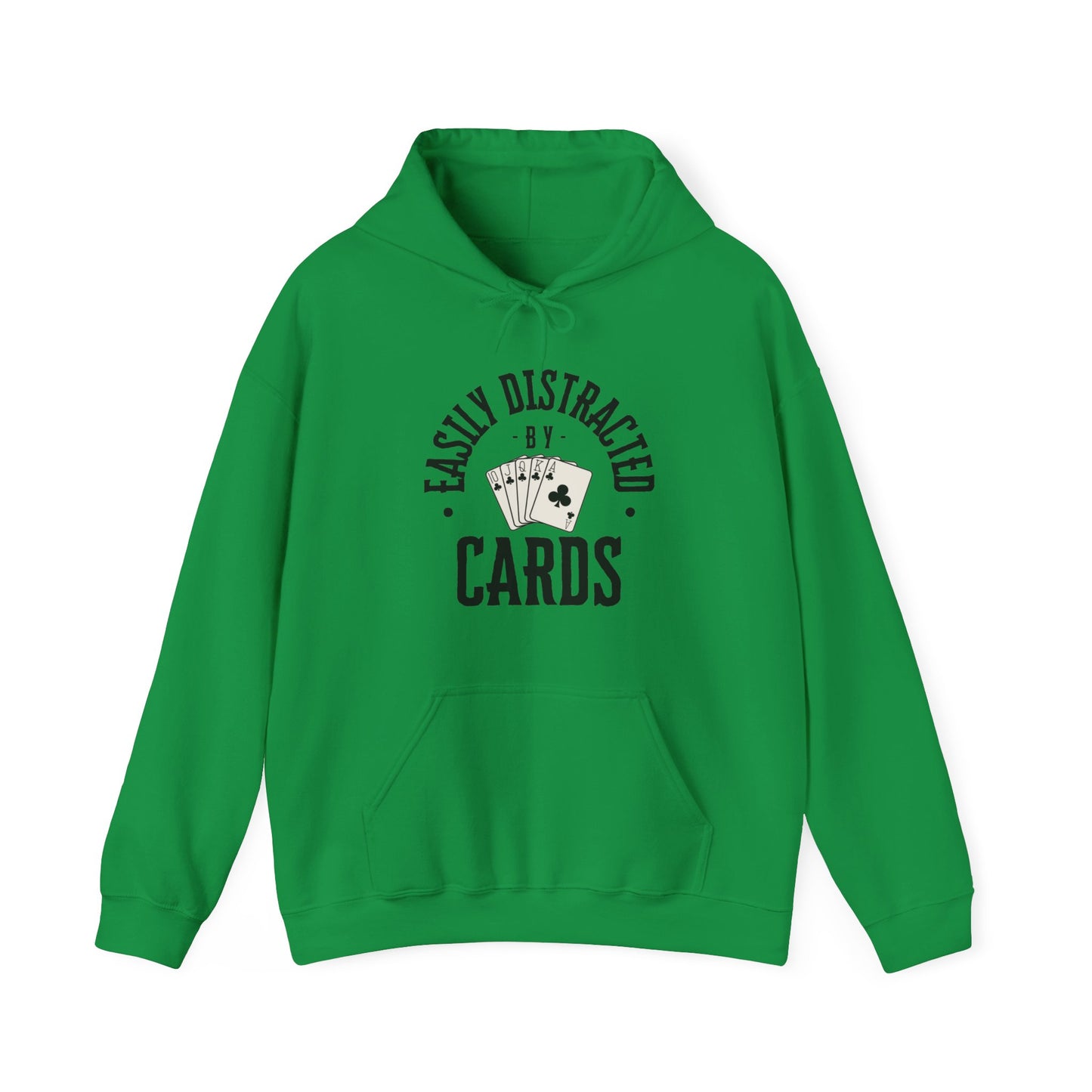 Poker/ Easily Distracted By Cards Unisex Heavy Blend™ Hooded Sweatshirt