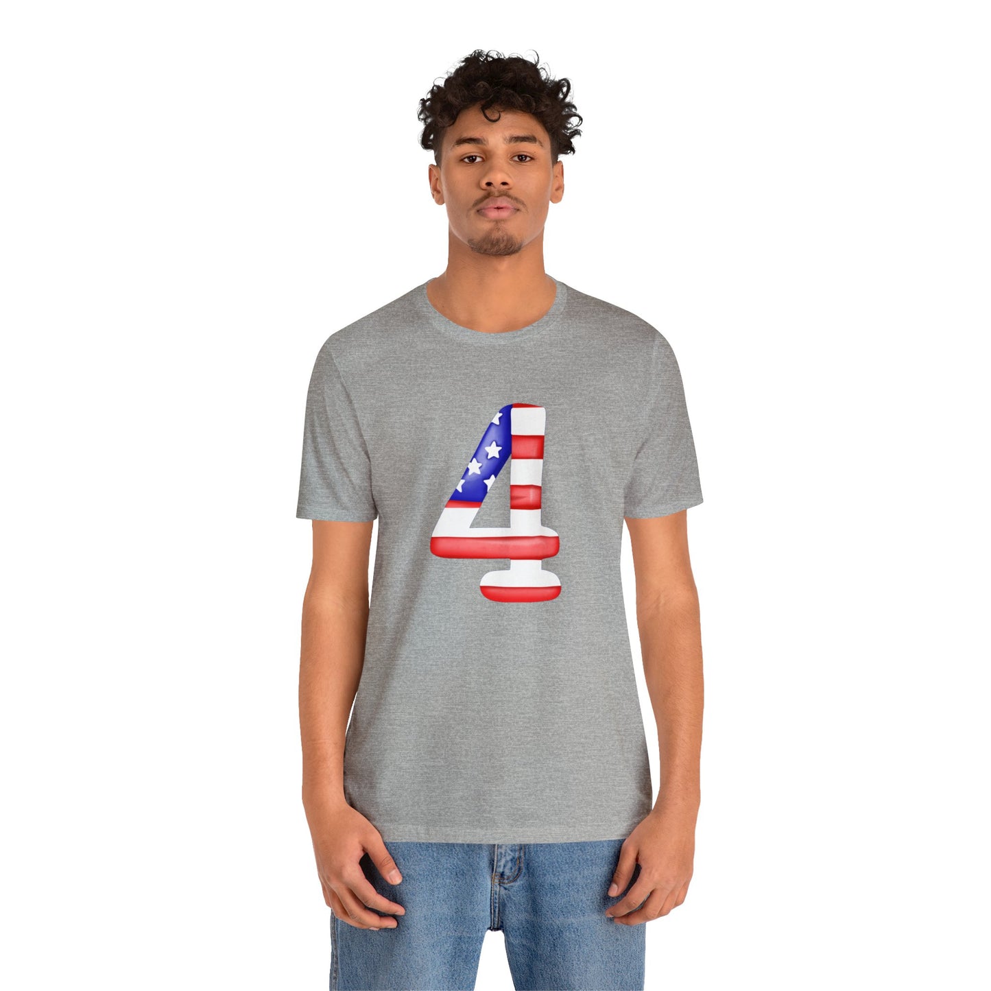 Fourth Red White Blue Unisex Jersey Short Sleeve Tee