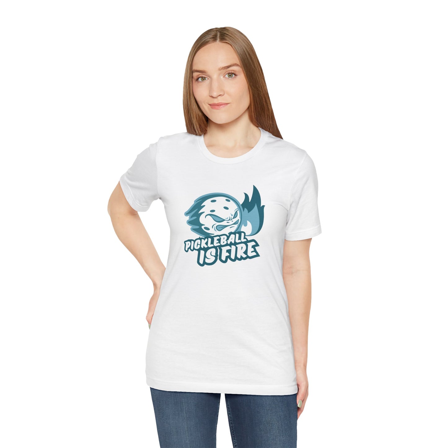 Pickleball Is Fire Unisex Jersey Short Sleeve Tee