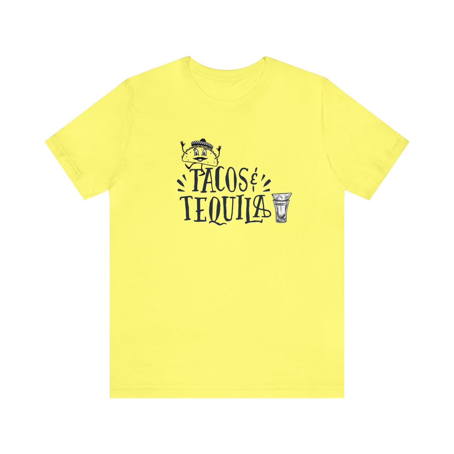 Tacos and Tequila Unisex Jersey Short Sleeve Tee