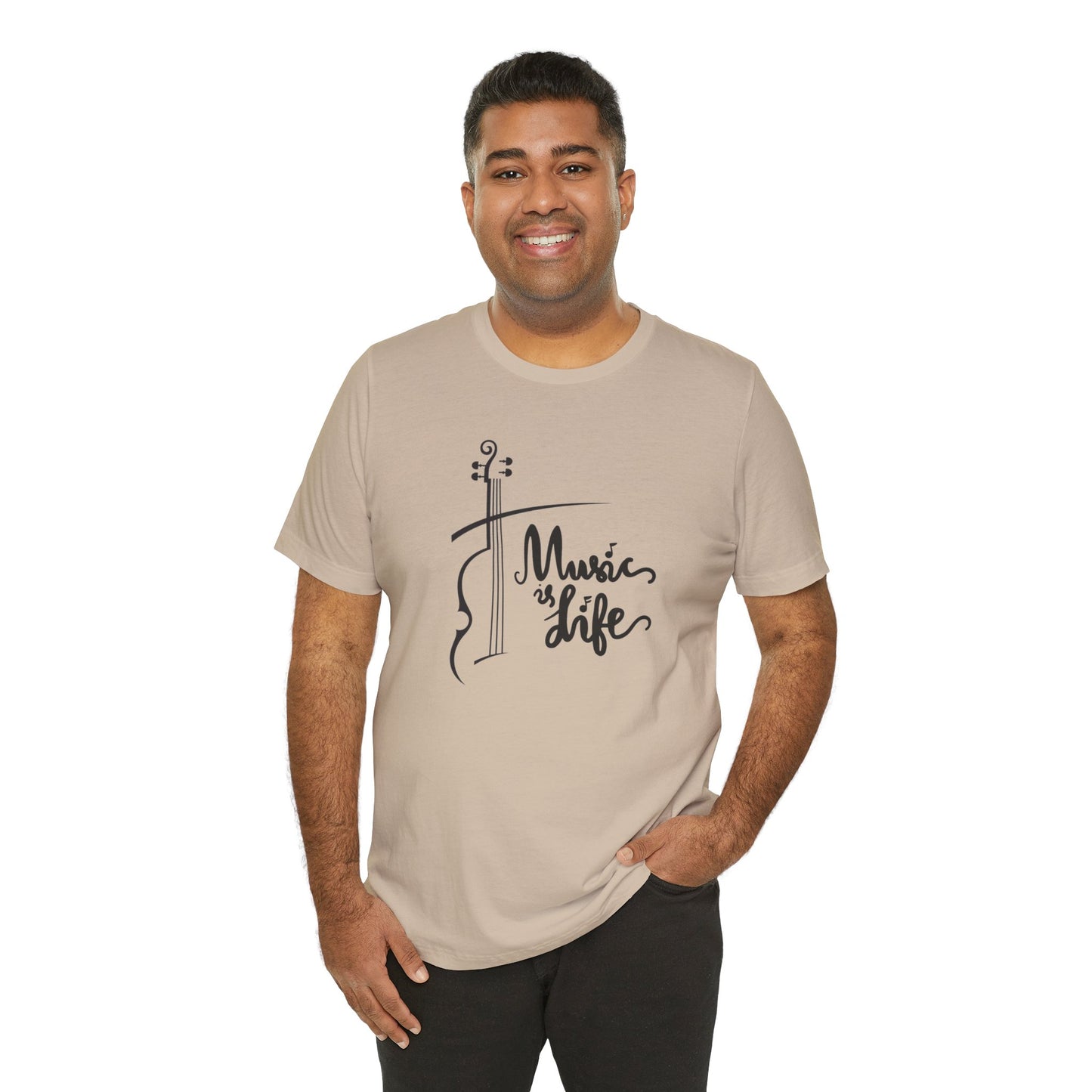 Music Is Life Unisex Jersey Short Sleeve Tee