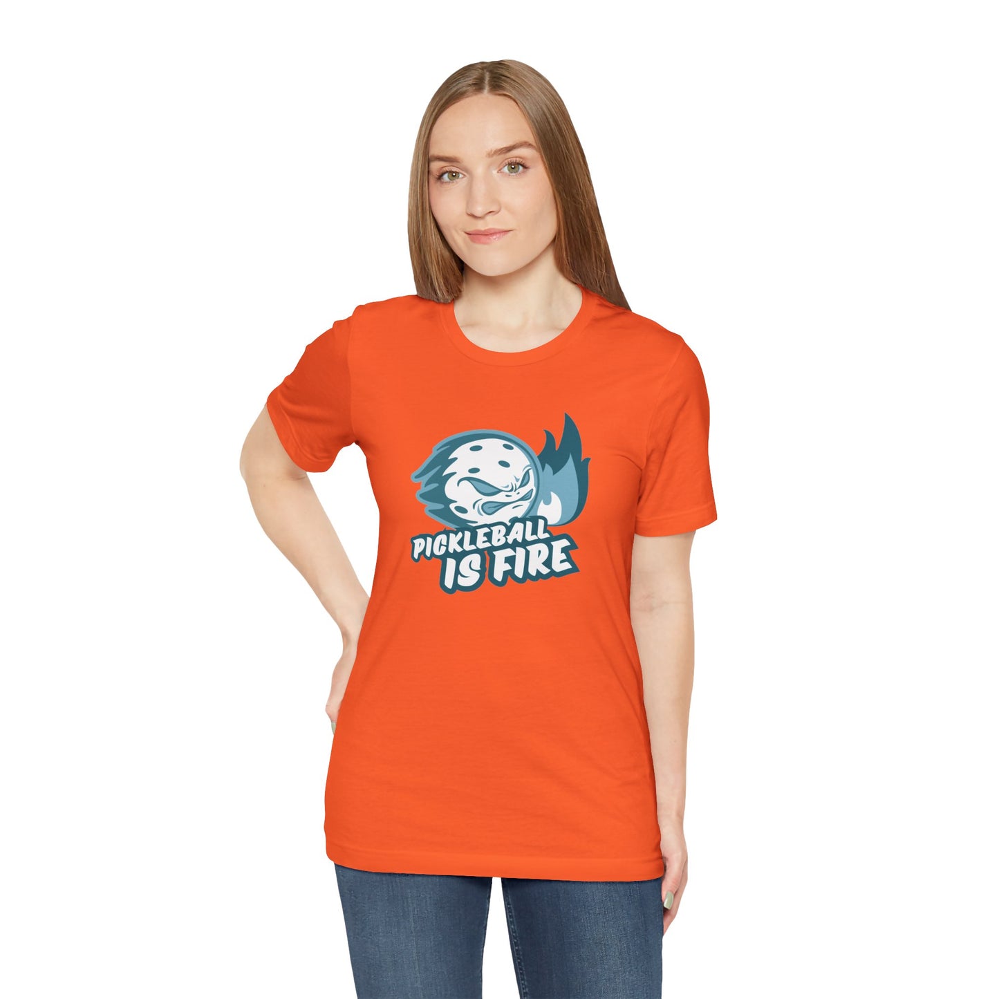 Pickleball Is Fire Unisex Jersey Short Sleeve Tee