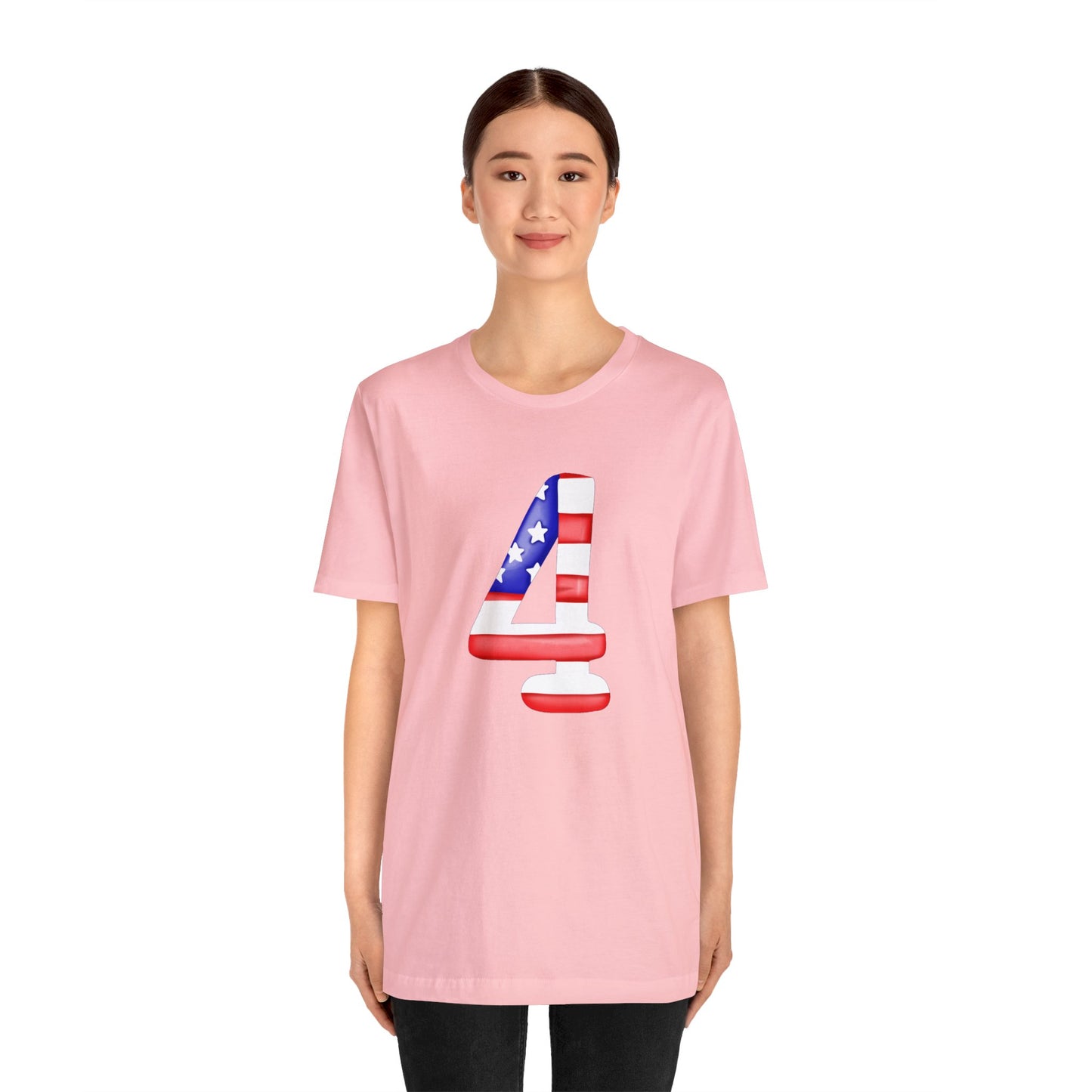 Fourth Red White Blue Unisex Jersey Short Sleeve Tee