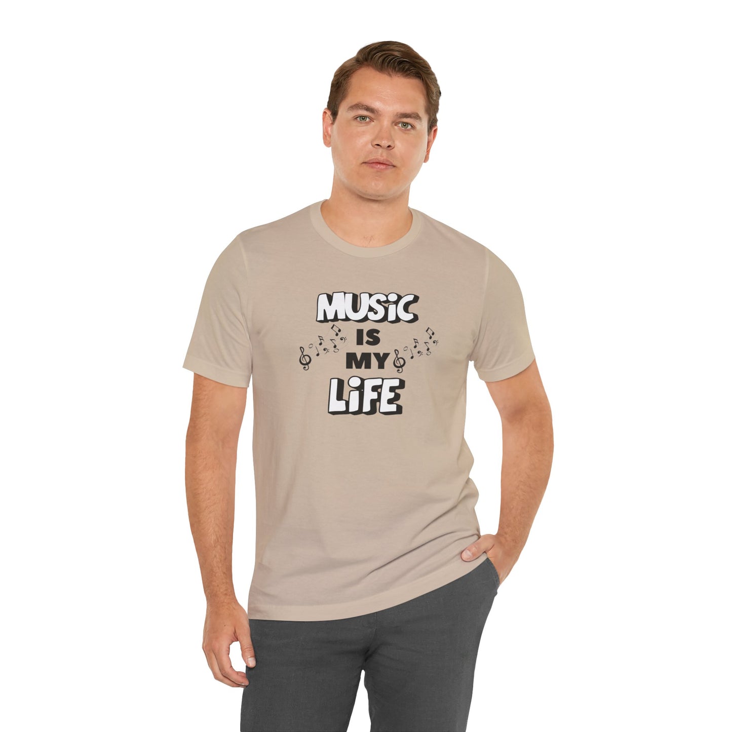 Music is My Life Unisex Jersey Short Sleeve Tee