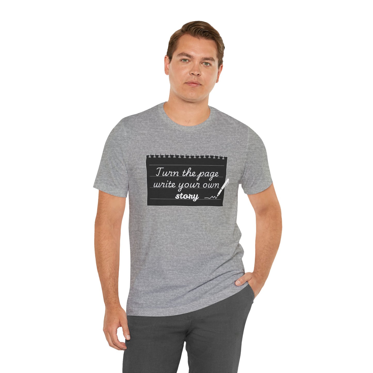 Turn the Page And Write Your Story Unisex Softstyle T-Shirt