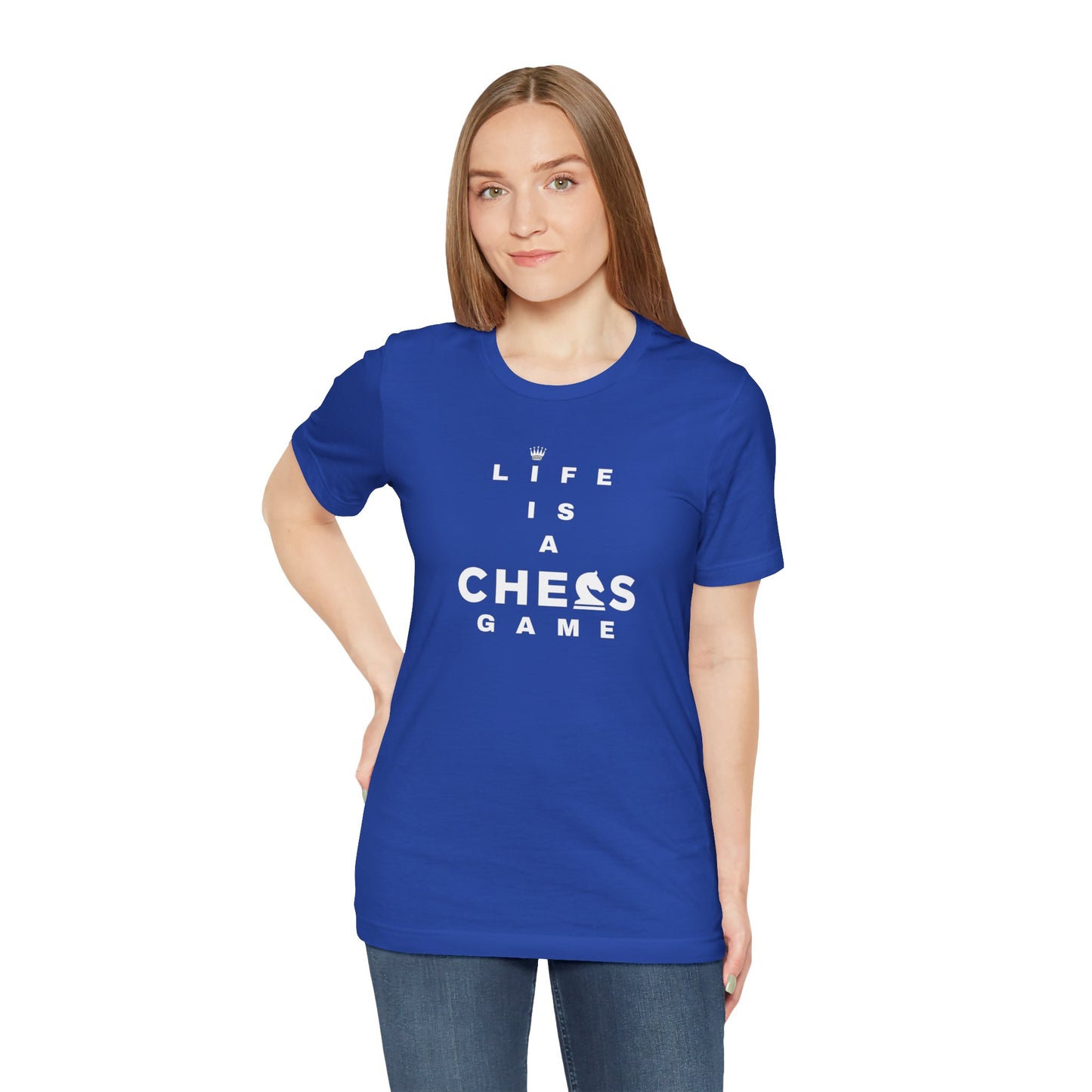 Life Is a Chess Game Unisex Jersey Short Sleeve Tee