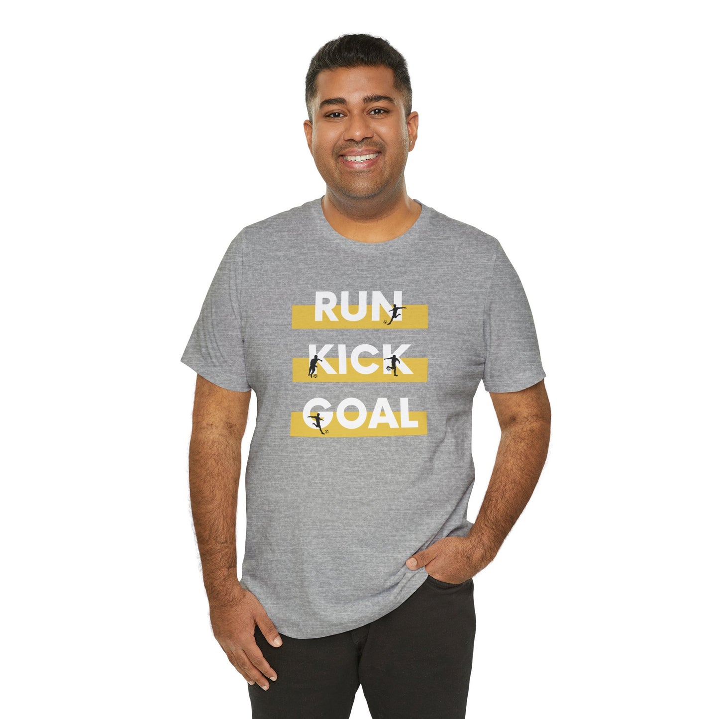 Soccer\ Run Kick Goal Unisex Jersey Short Sleeve Tee