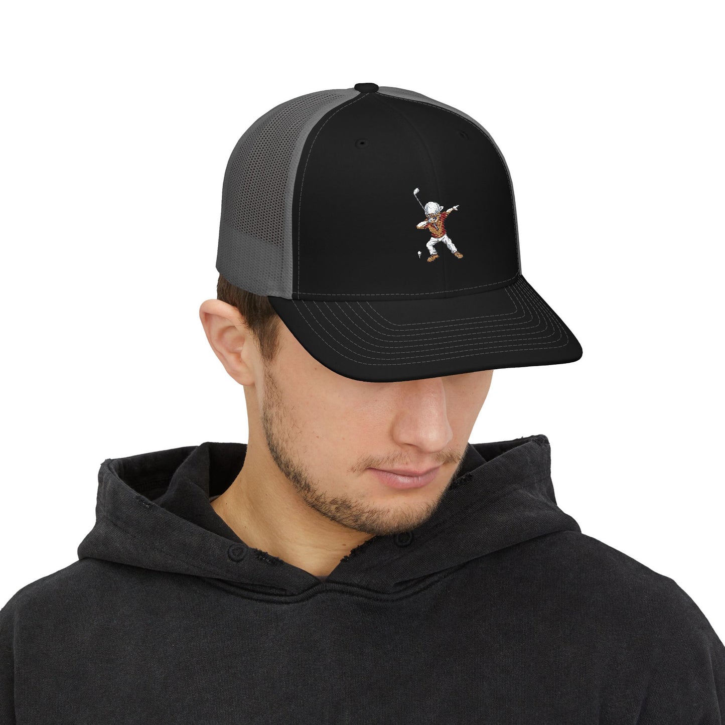 Golf Guy Snapback Trucker Cap (Embroidery)