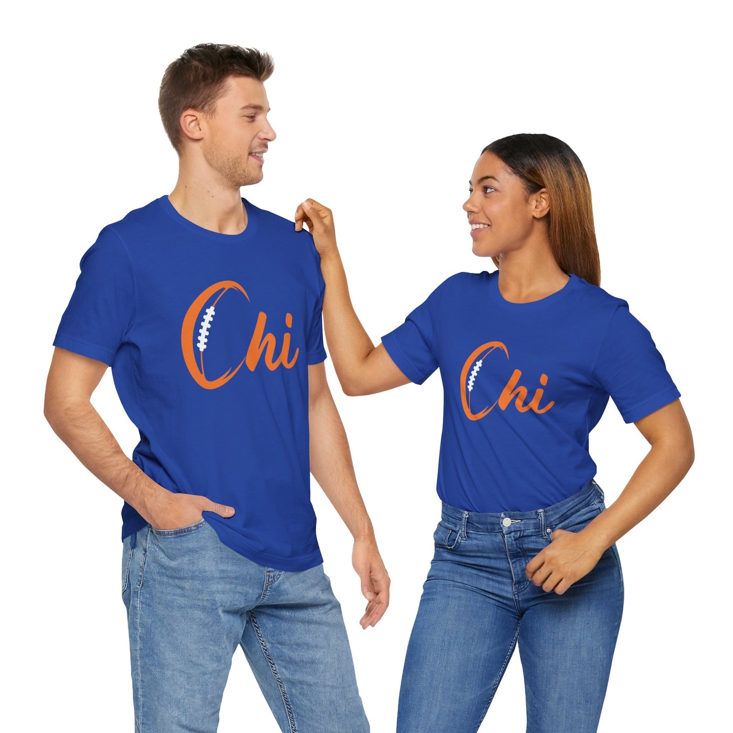 Chi Football/ Orange Unisex Jersey Short Sleeve Tee