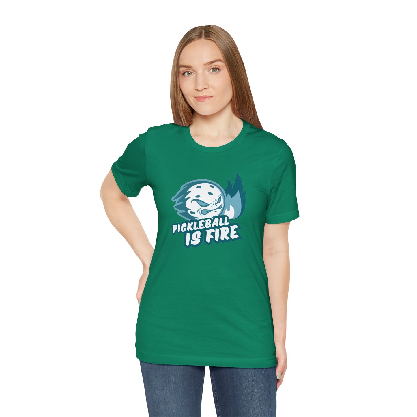 Pickleball Is Fire Unisex Jersey Short Sleeve Tee