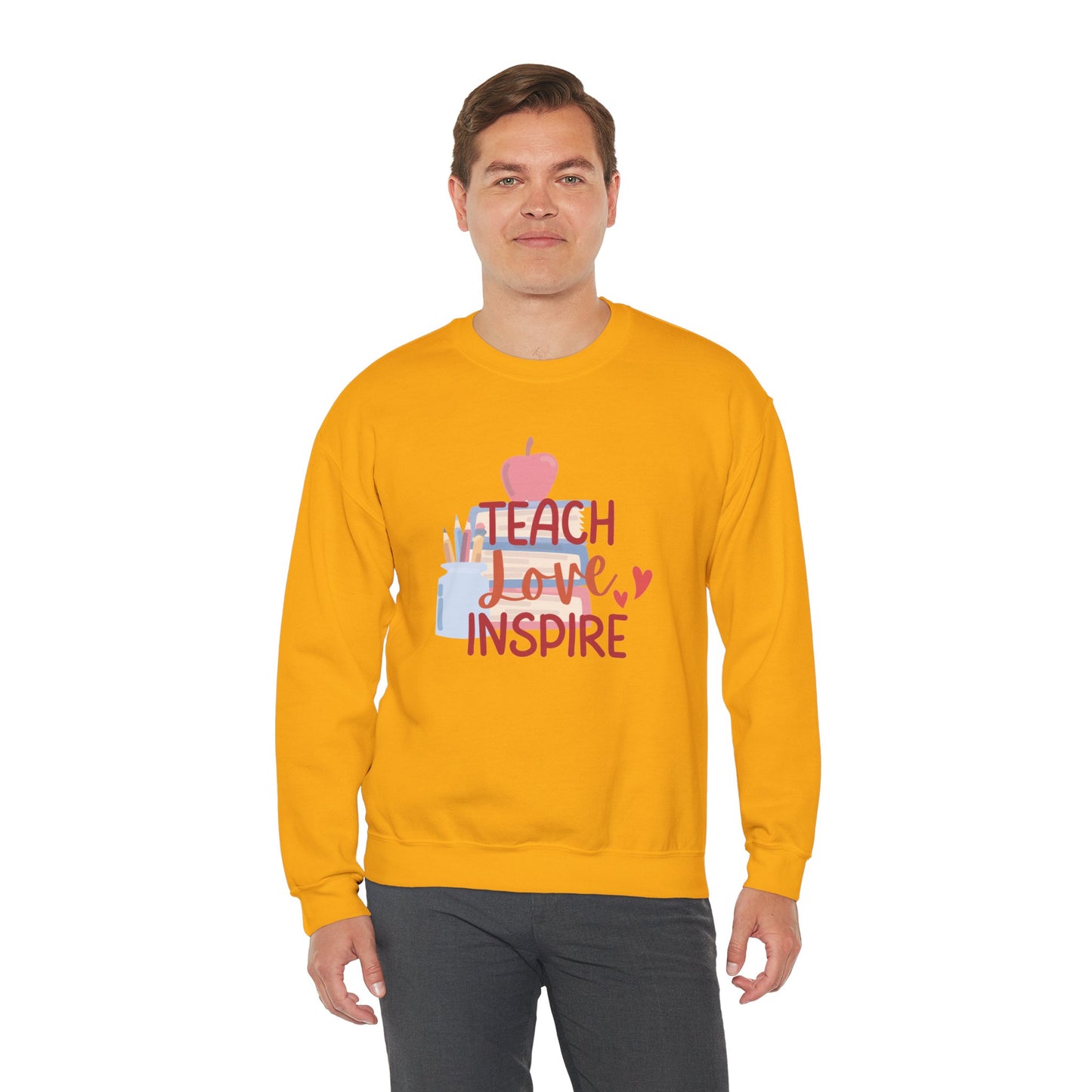 Teach, Love Inspire Unisex Heavy Blend™ Crewneck Sweatshirt