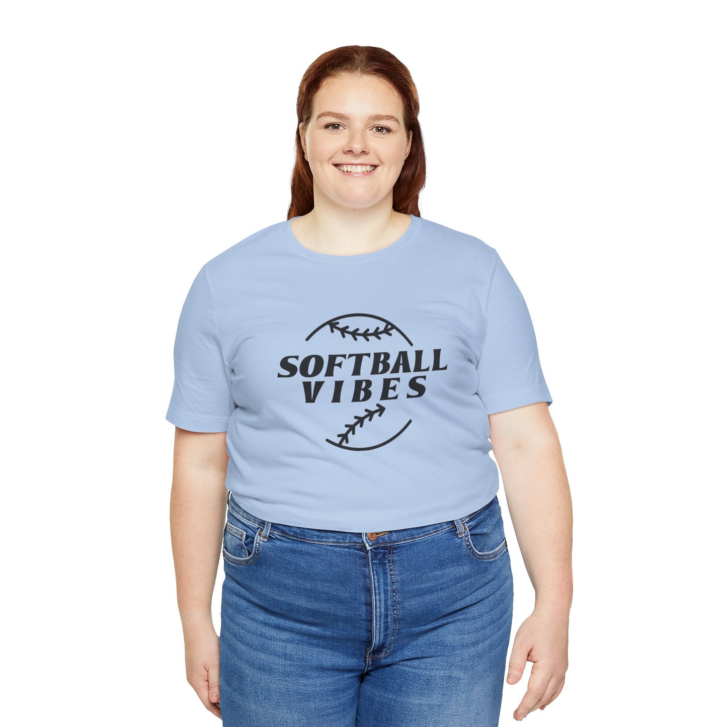 Softball Vibes Unisex Jersey Short Sleeve Tee