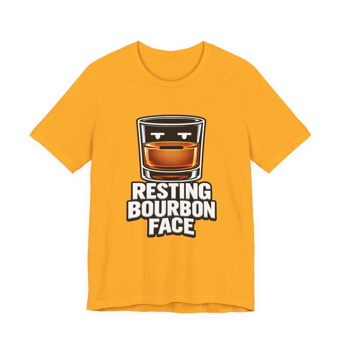 Resting Bourbon Face Unisex Jersey Short Sleeve Tee