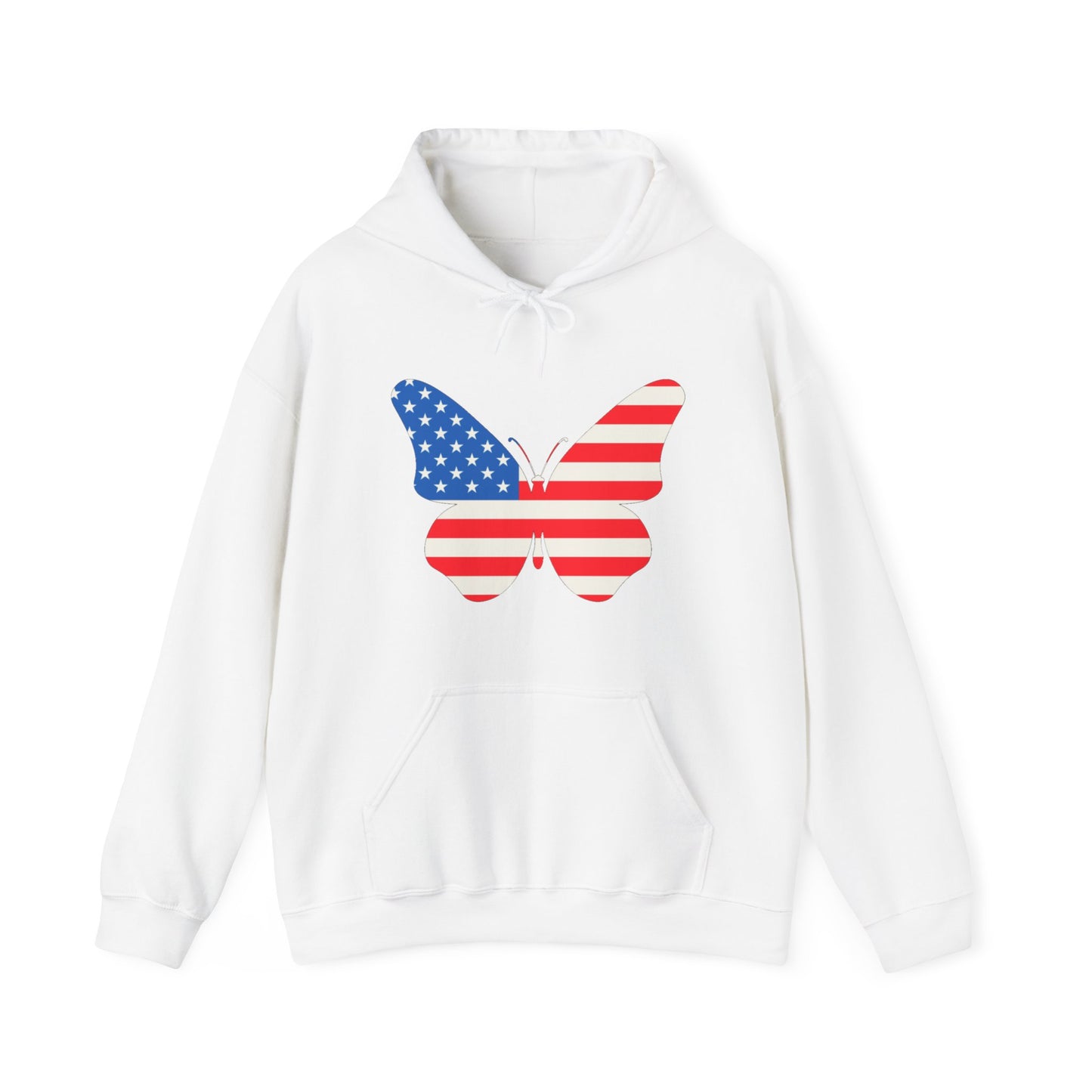 Butterfly Fourth Flag Unisex Heavy Blend™ Hooded Sweatshirt