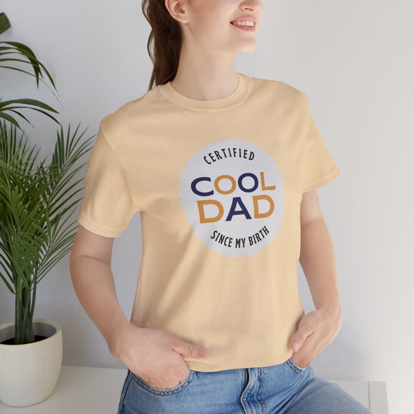 Certified Cool Dad Unisex Jersey Short Sleeve Tee