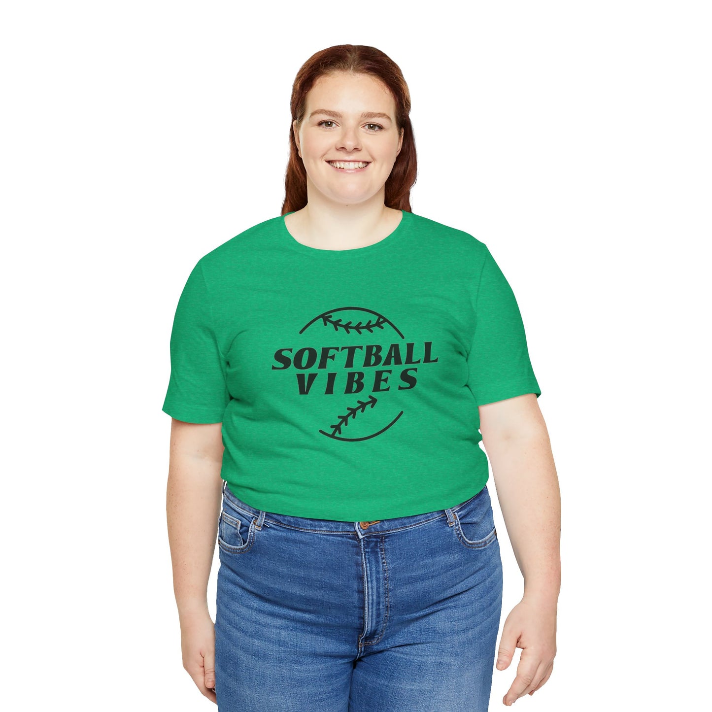 Softball Vibes Unisex Jersey Short Sleeve Tee