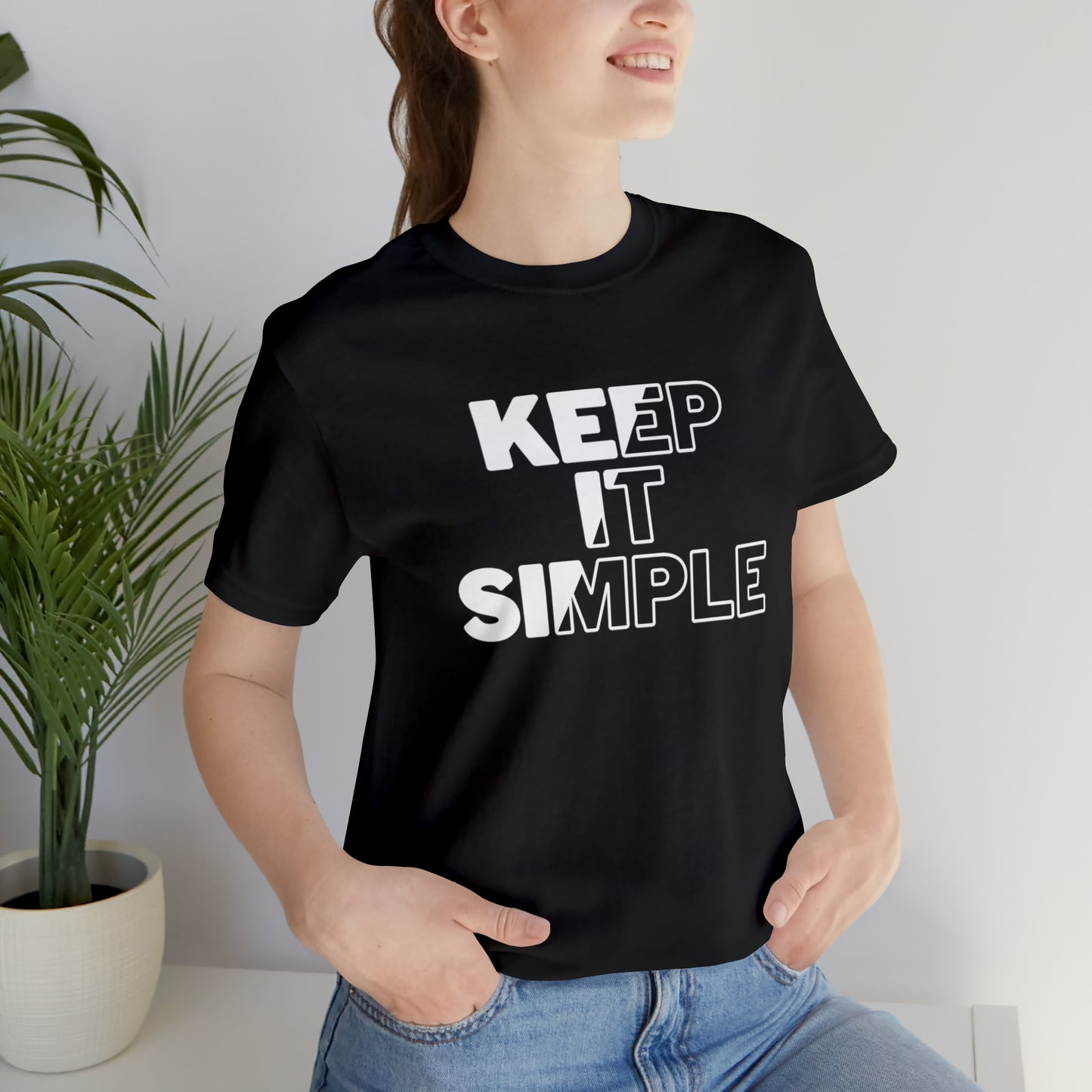 Keep It Simple Unisex Jersey Short Sleeve Tee