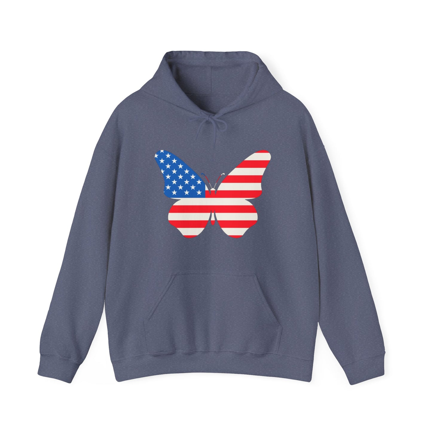 Butterfly Fourth Flag Unisex Heavy Blend™ Hooded Sweatshirt