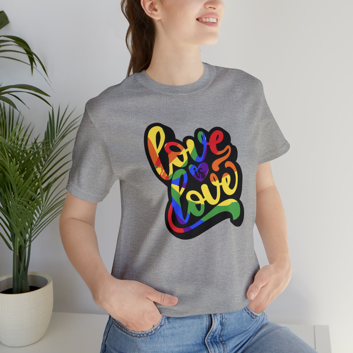 Love Is Love Unisex Jersey Short Sleeve Tee