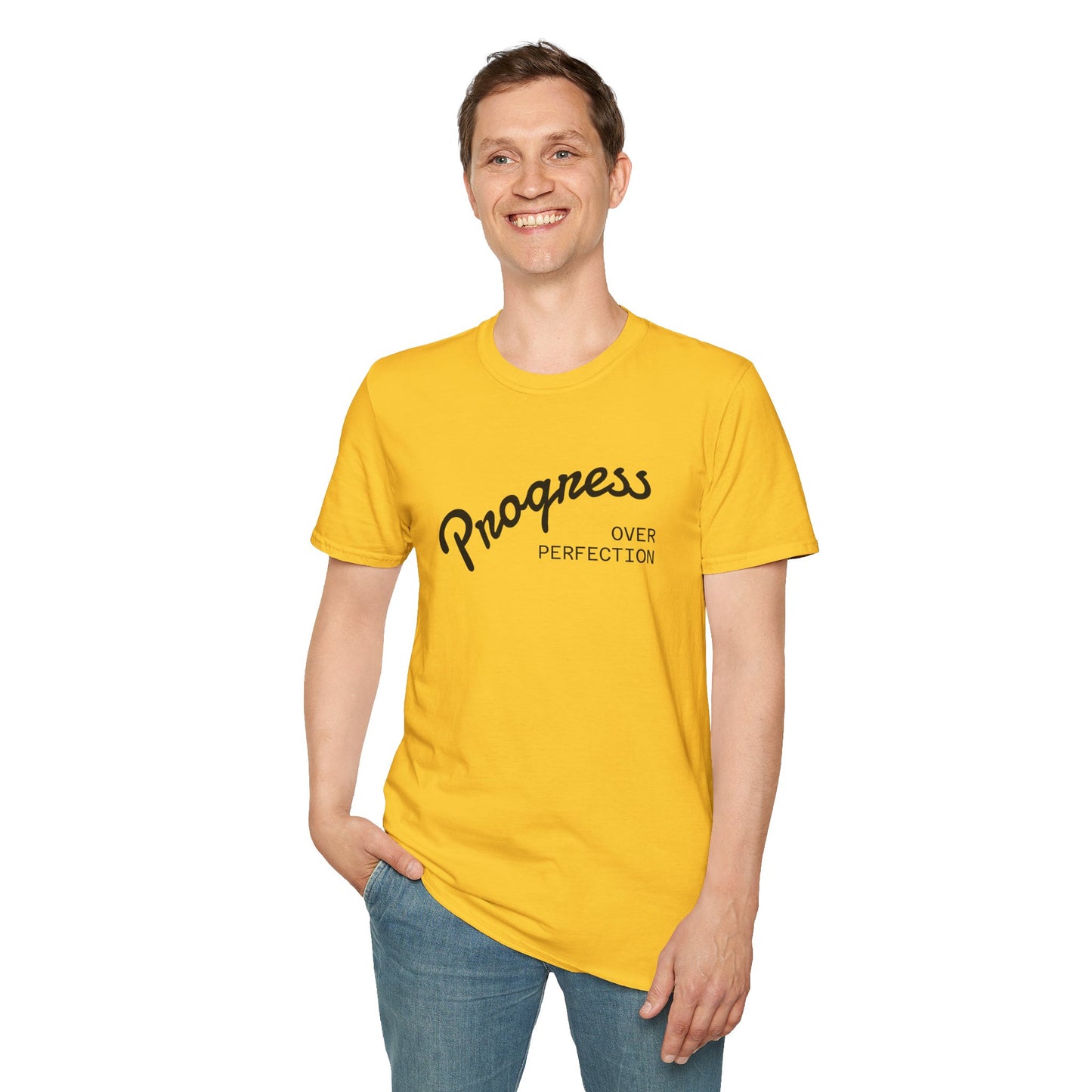 Progress Over Perfection Unisex Softstyle T-Shirt