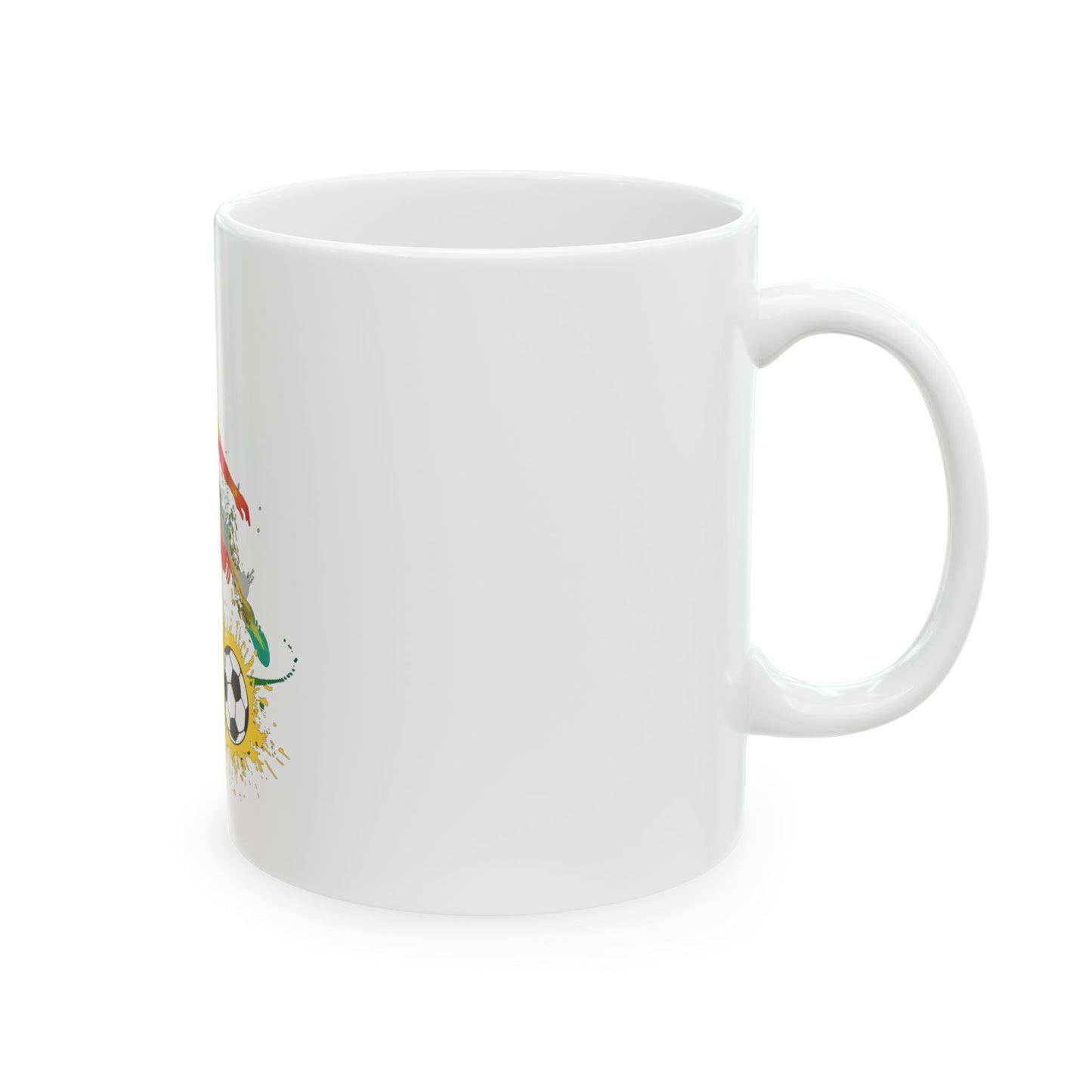 Soccer Ceramic Mug, (11oz, 15oz)
