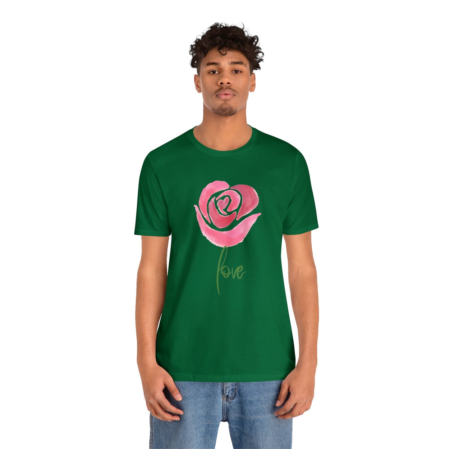 Flower Love Unisex Jersey Short Sleeve Tee