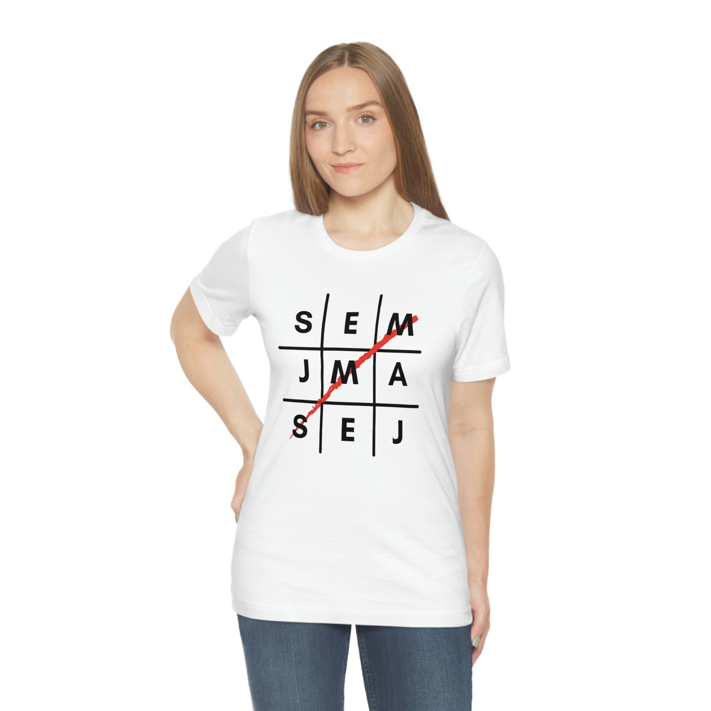 Semaj James Tic Tac Toe Unisex Jersey Short Sleeve Tee