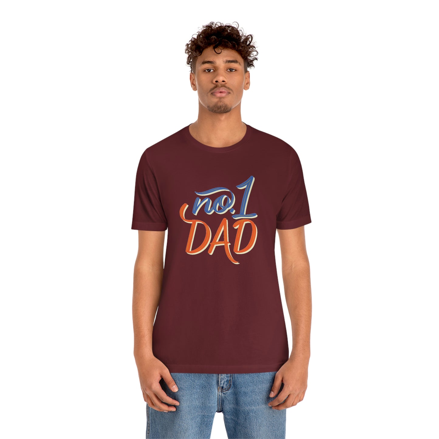 #1 Dad Unisex Jersey Short Sleeve Tee