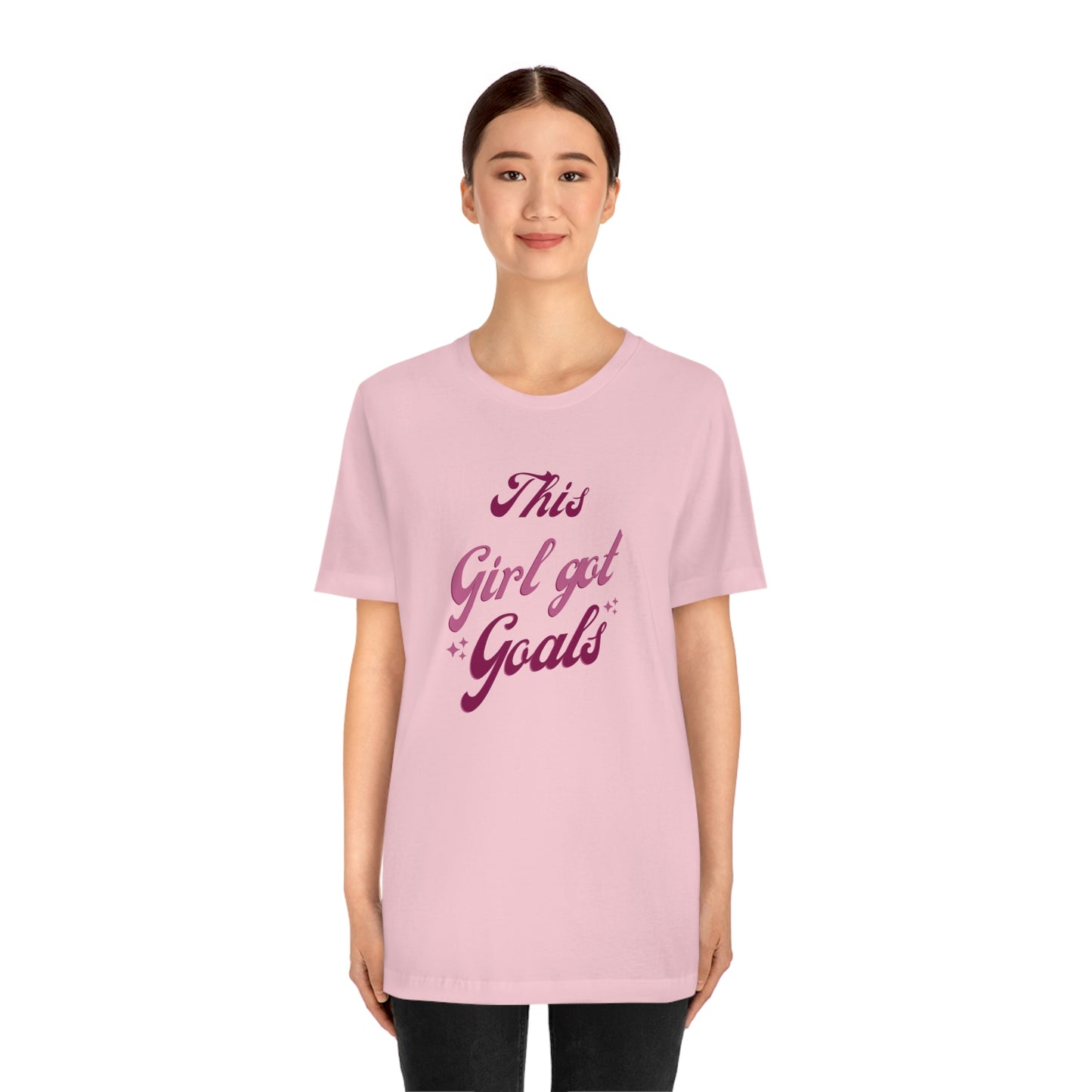 This Girl Got Goals Unisex Jersey Short Sleeve Tee