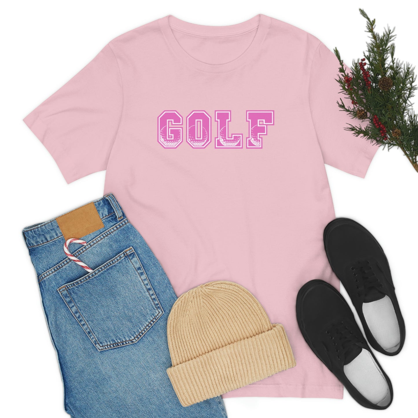 Golf Pink Unisex Jersey Short Sleeve Tee