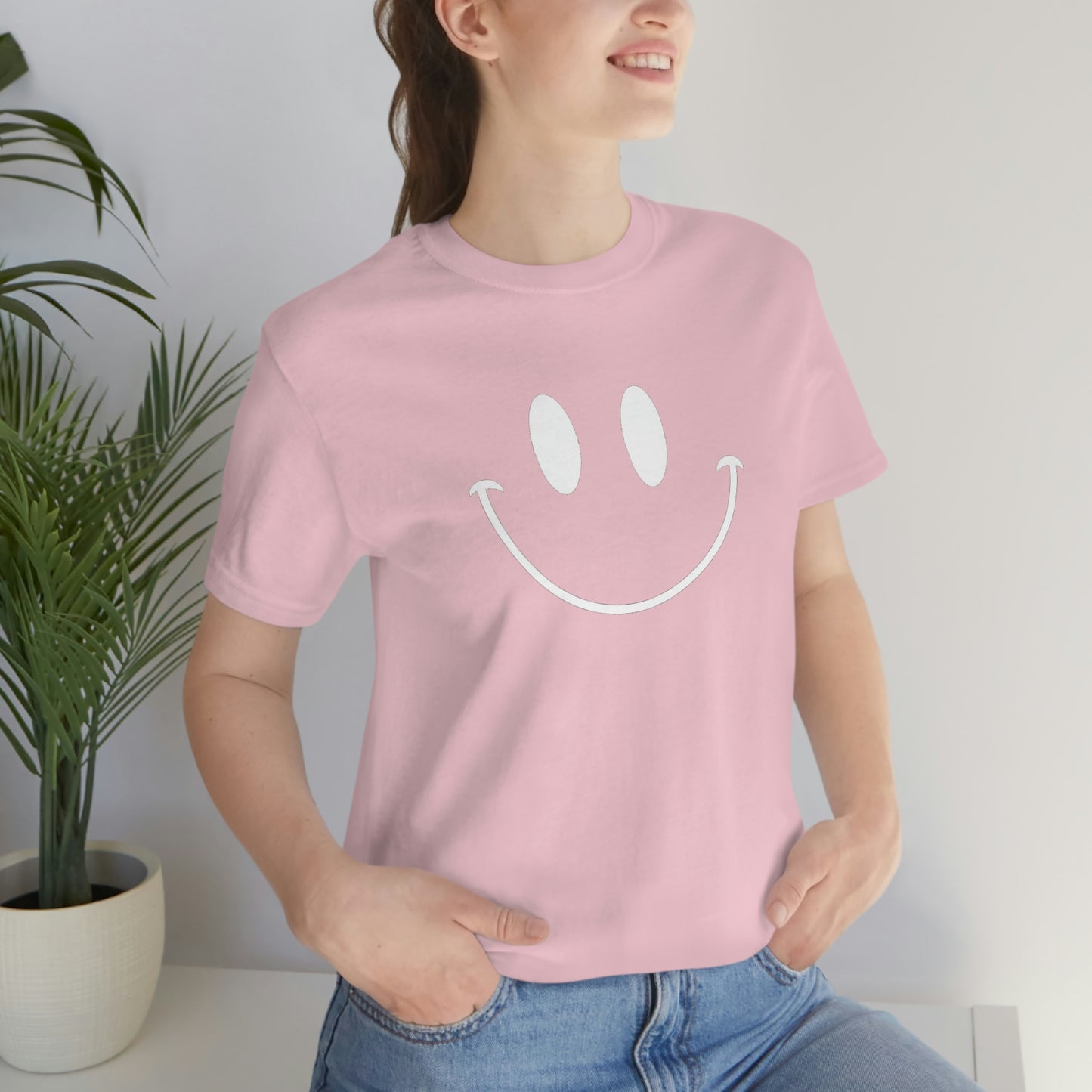 Smiley Face Unisex Jersey Short Sleeve Tee